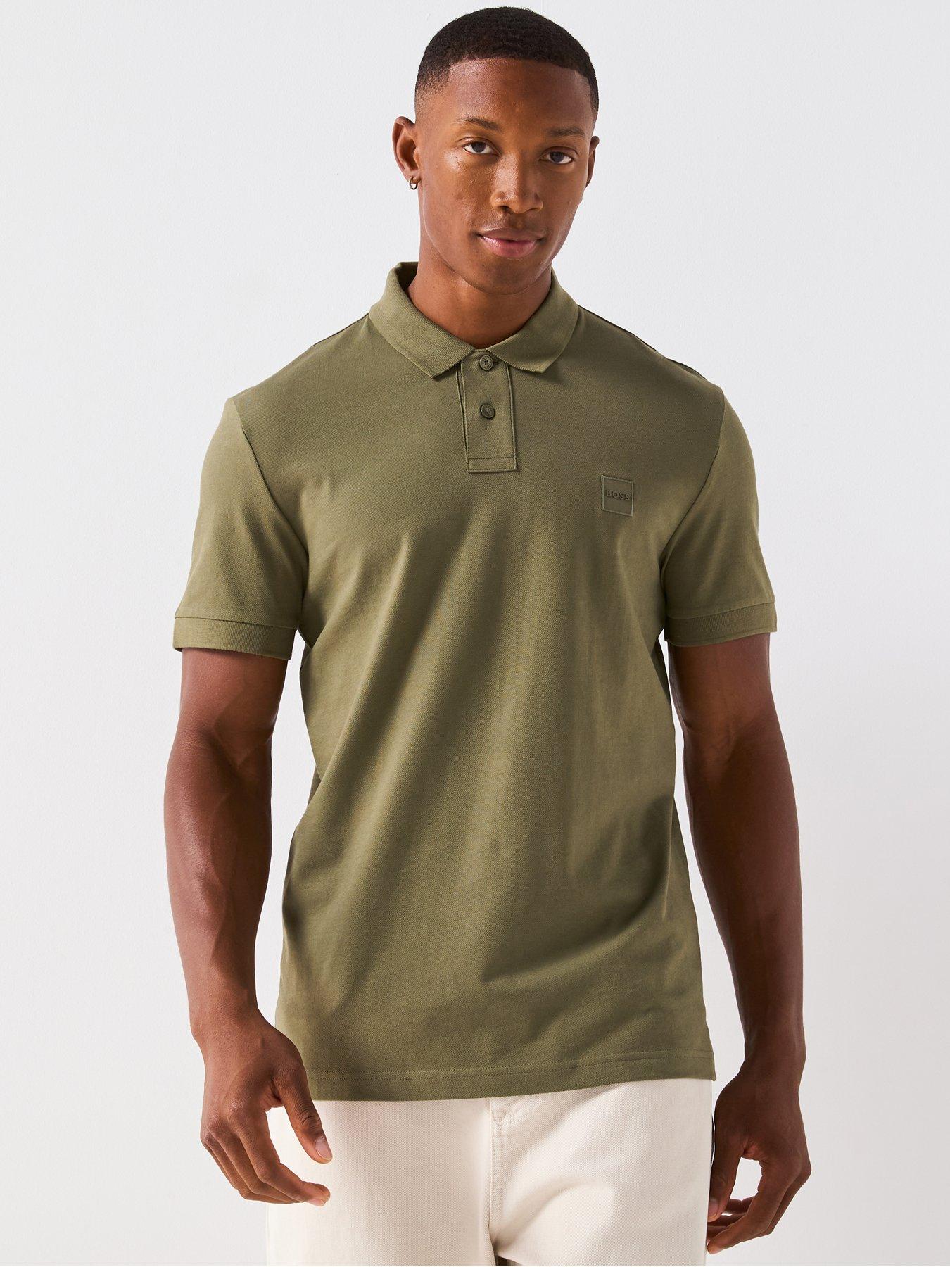 undefined Passenger Slim Fit Tonal Patch Logo Polo Shirt - Green