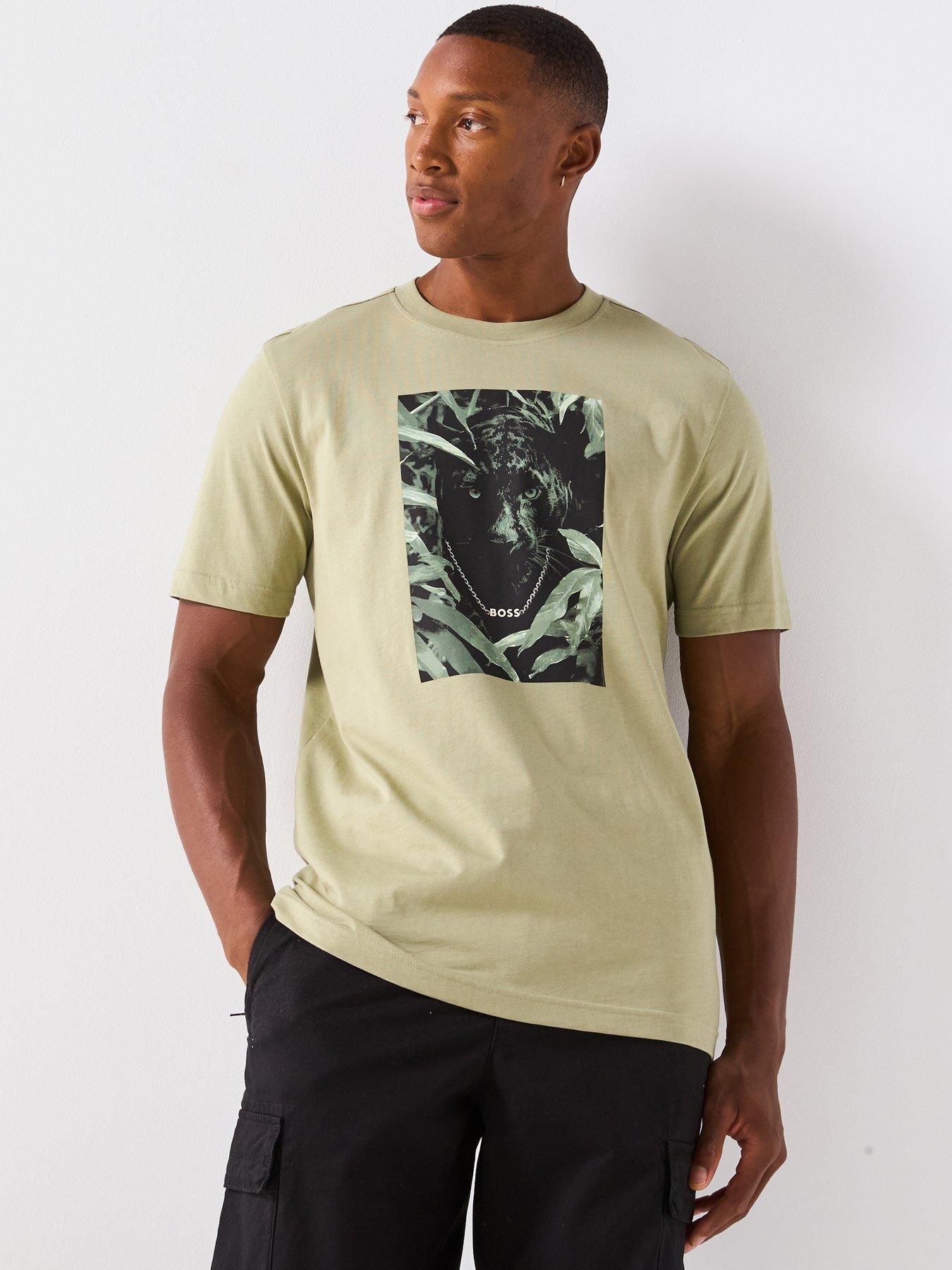 undefined Animali Regular Fit Jaguar Graphic T-Shirt - Frozen Limeade