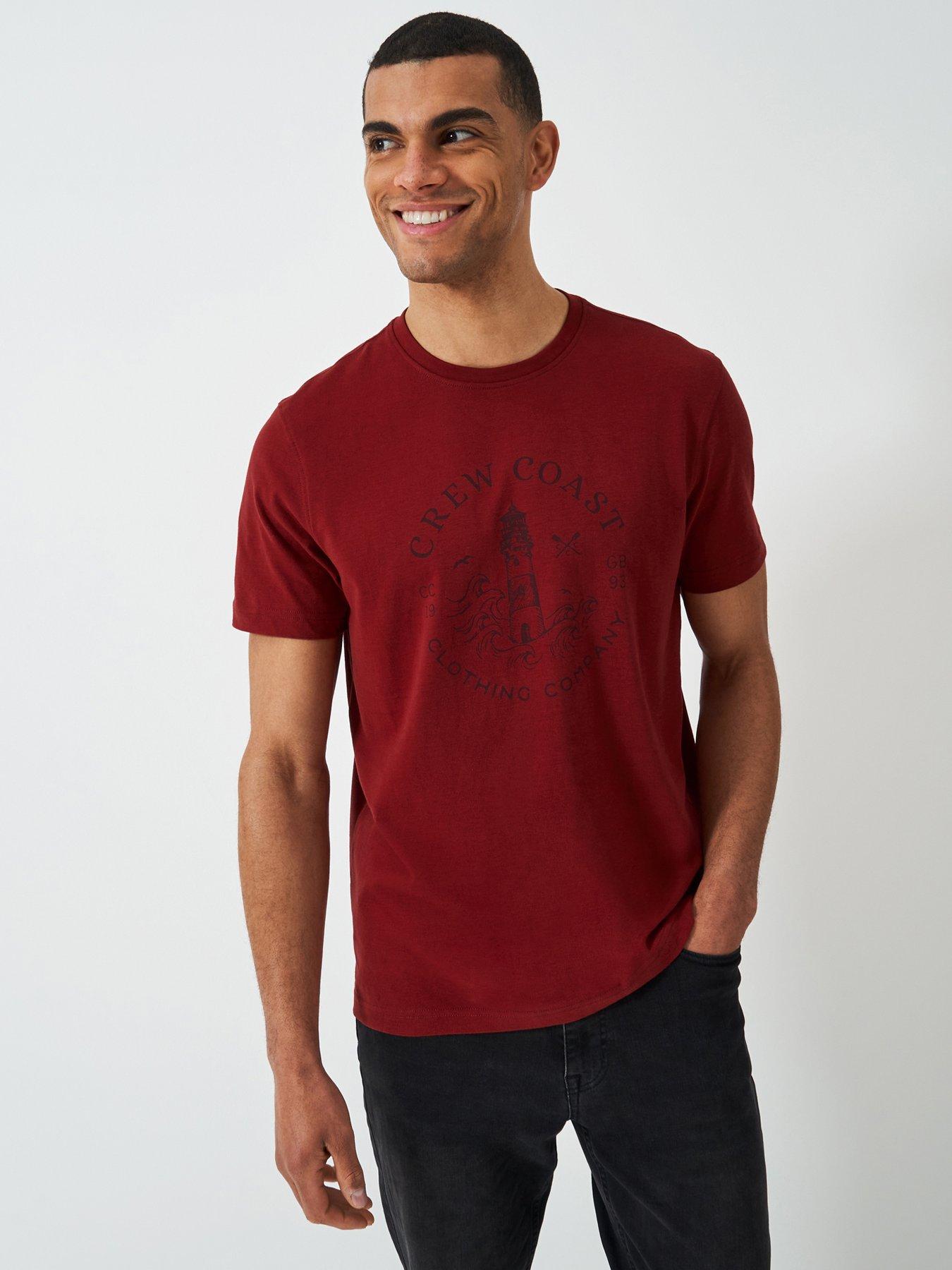 undefined Cotton Graphic Short Sleeve T-shirt - Red