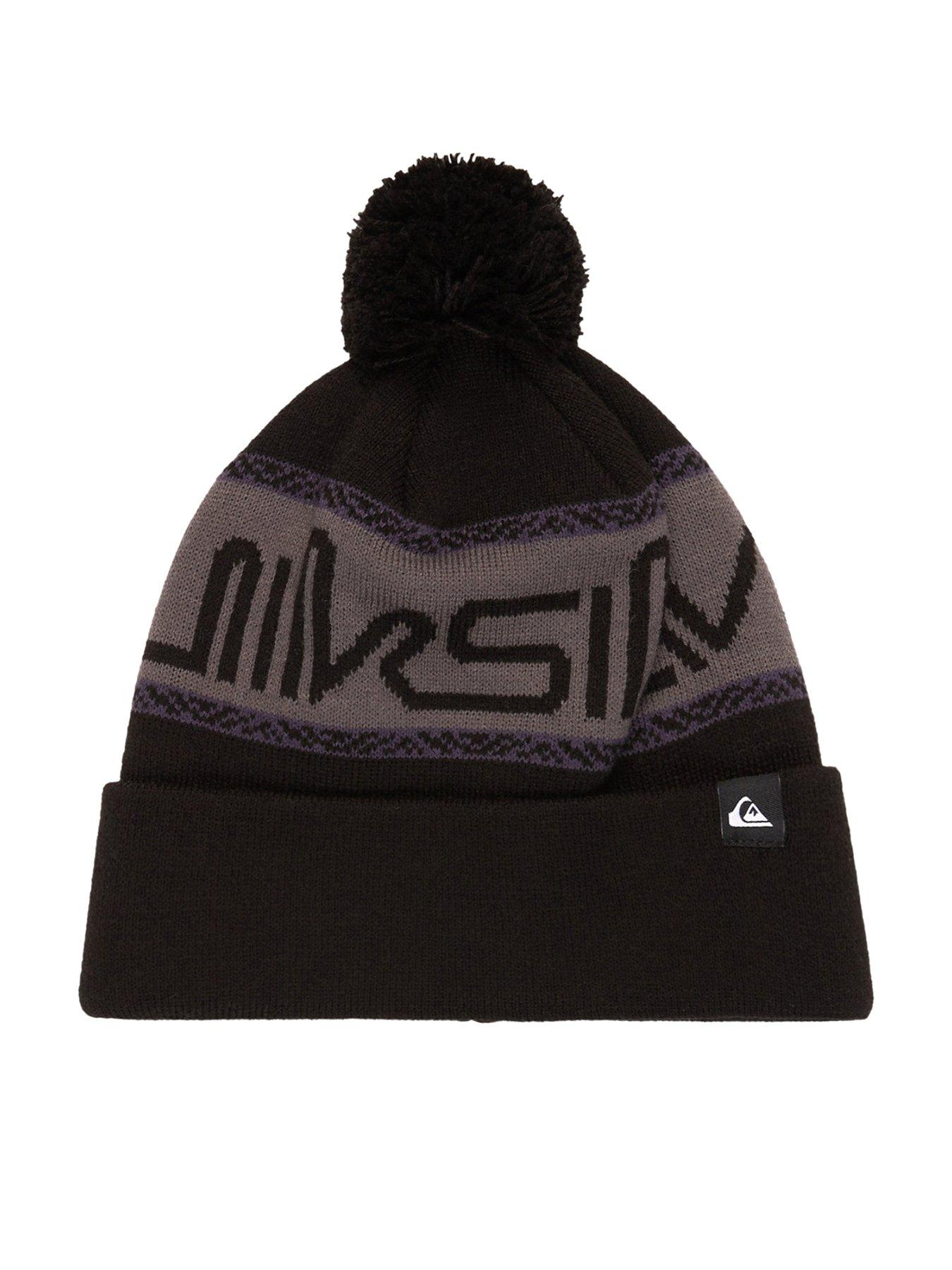 Image 1 of 2 of Quiksilver Mens Skiing Summit Beanie Hat - Black