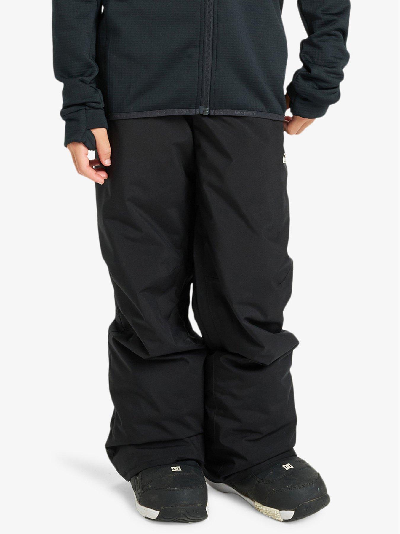 Quiksilver Junior Boys Skiing Estate Pants, Black, Size 8 Years