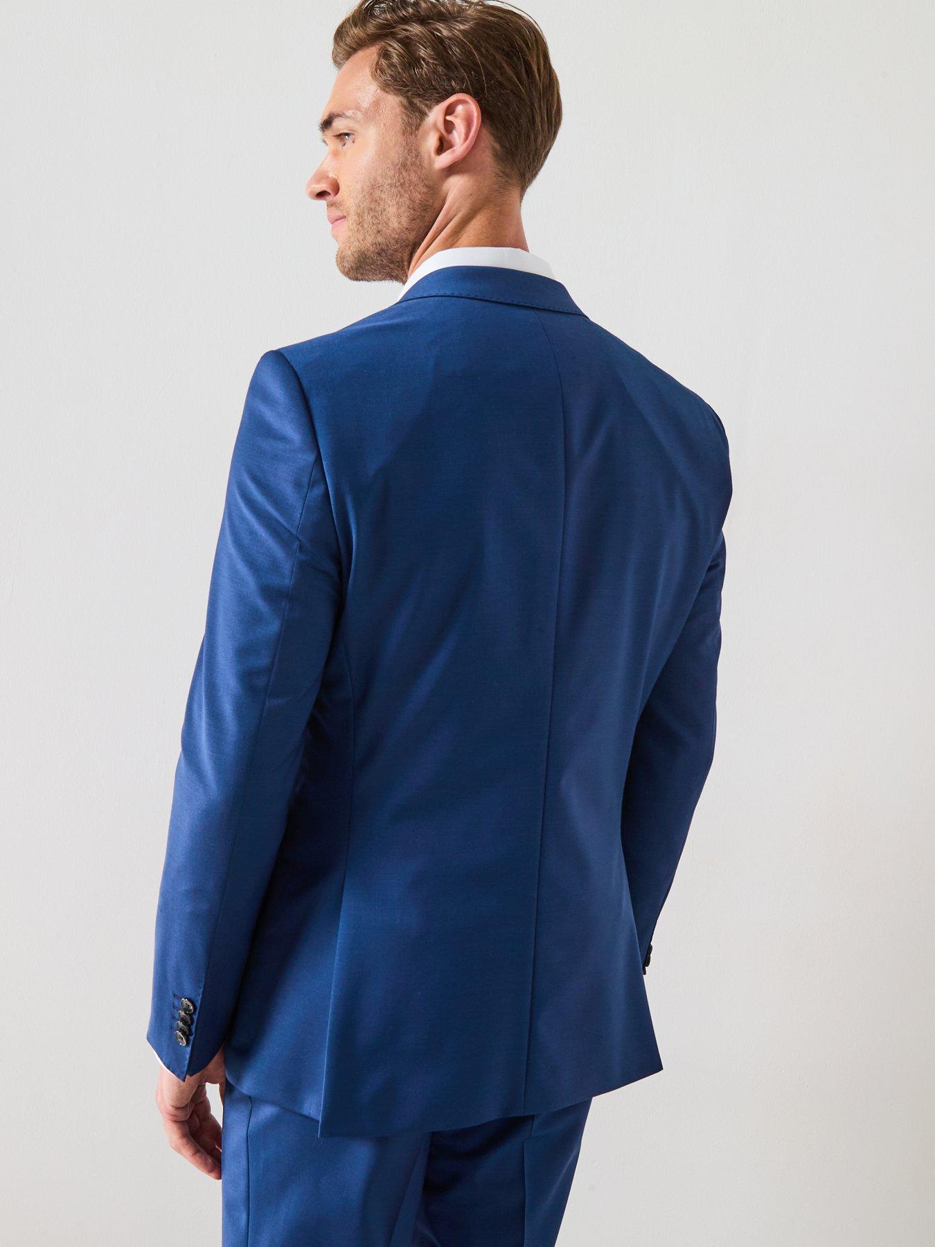 Image 2 of 6 of BOSS H-Jasper Slim Fit Suit Jacket - Blue