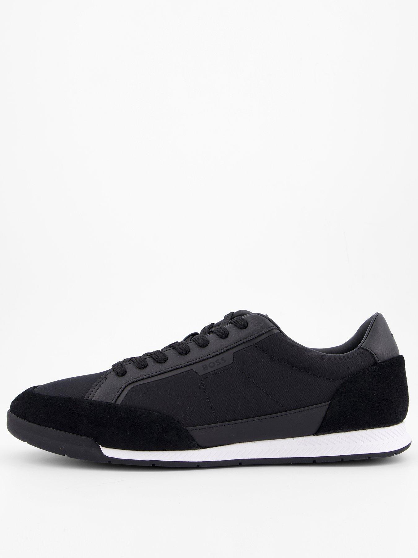 undefined Nitan Suede Mesh Sneaker - Black
