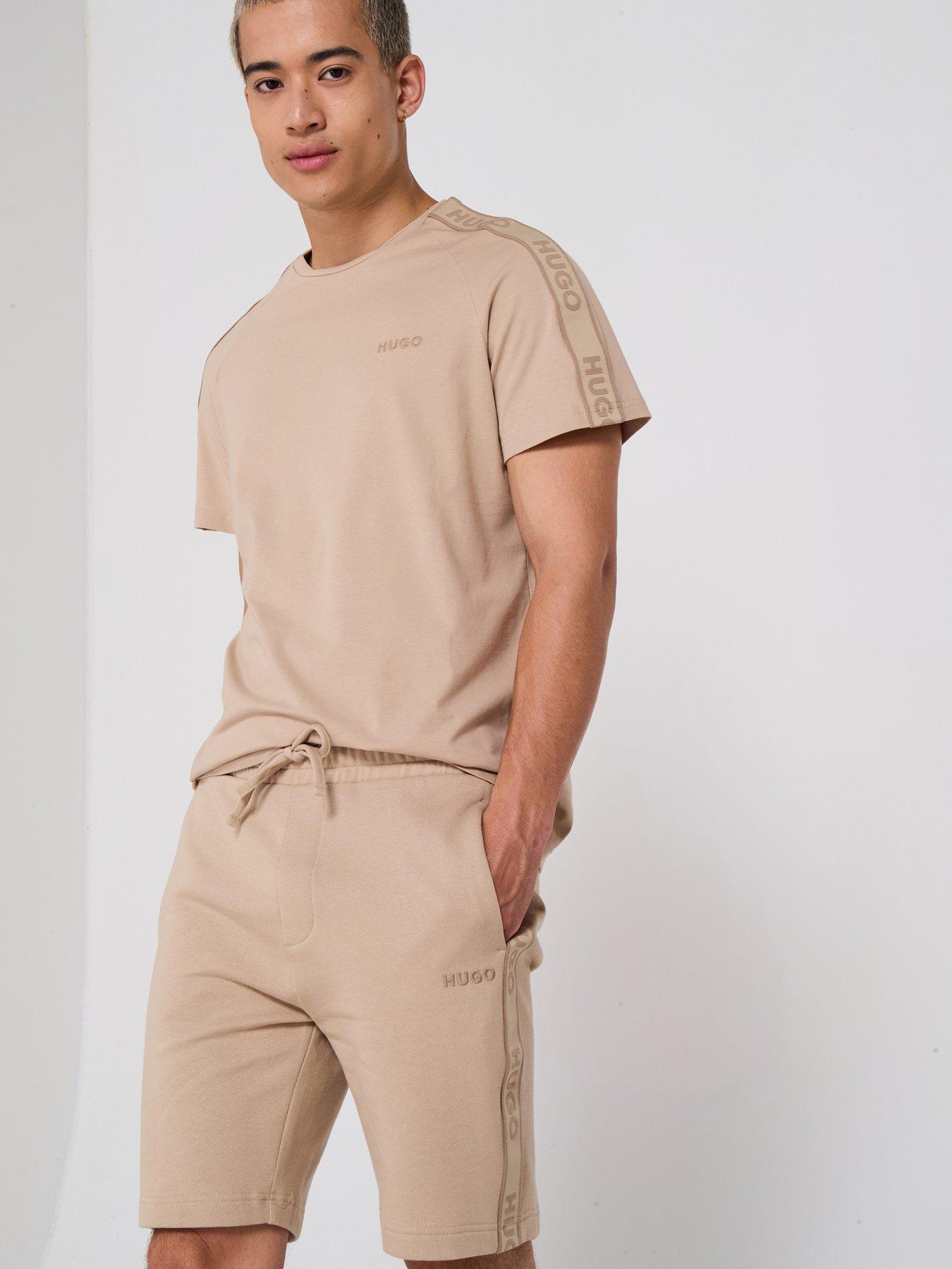 HUGO Bodywear Liam Taped Loungewear T-Shirt - Beige