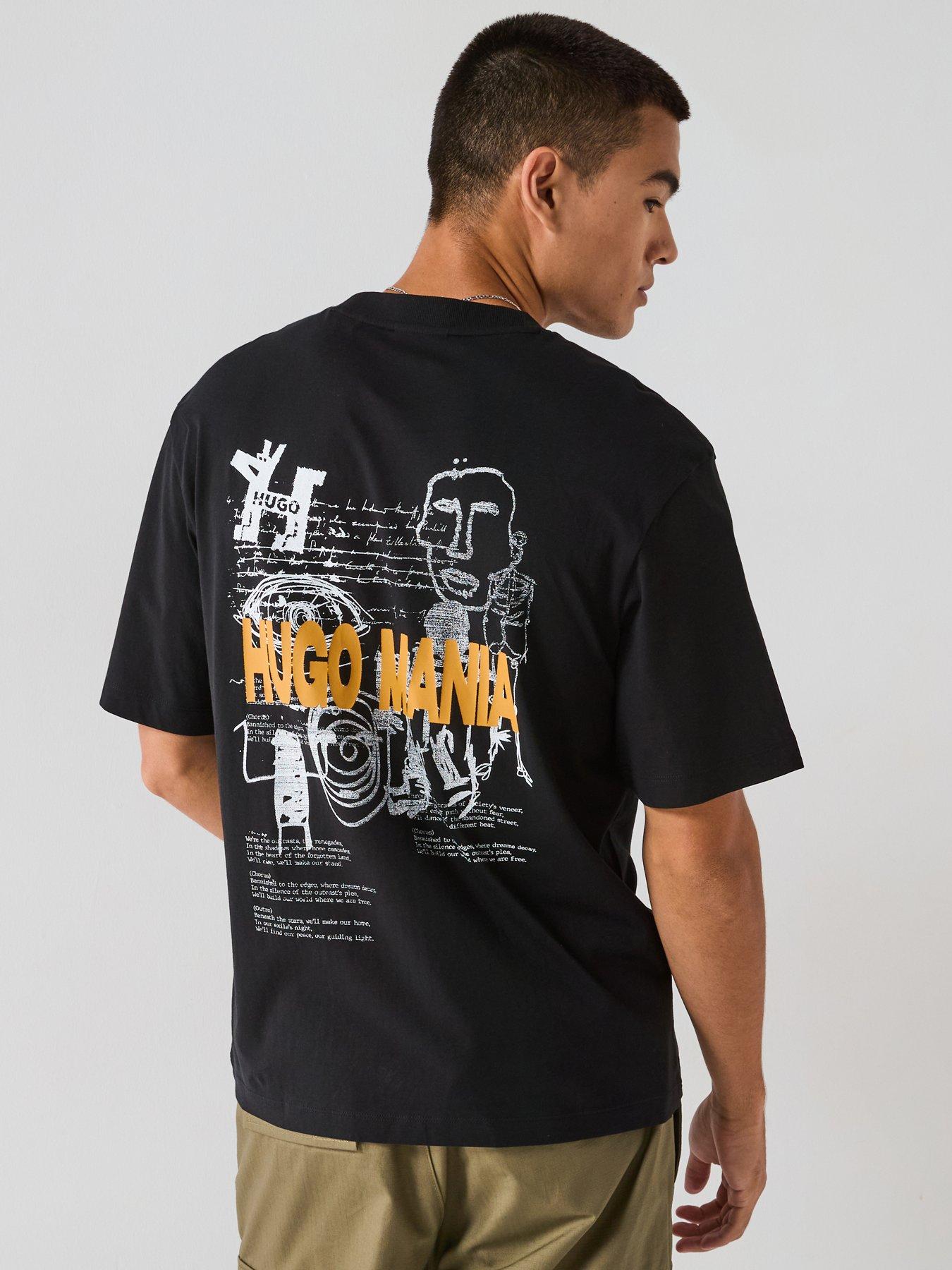 undefined Hugo Blue Nedix Relaxed Fit Hugo Blue Mania T-shirt - Black