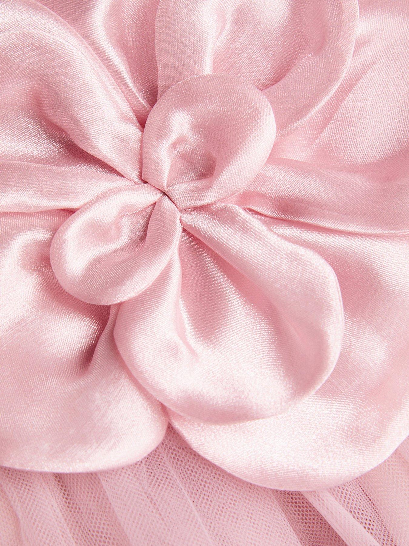 Image 4 of 4 of Monsoon Baby Girls Annabelle 3D Flower Dress - Pink