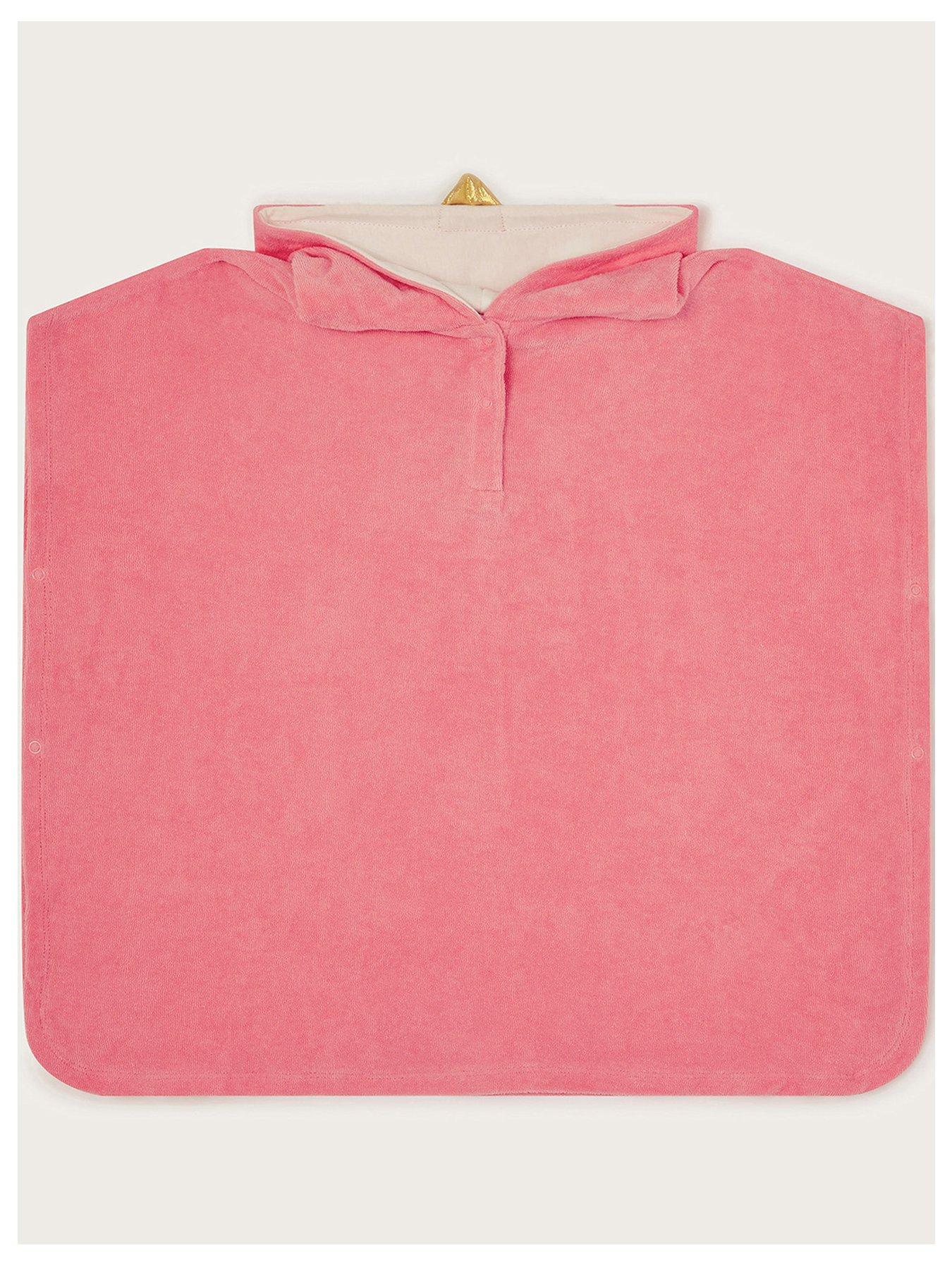 undefined Baby Girls Flamingo Poncho - Pink