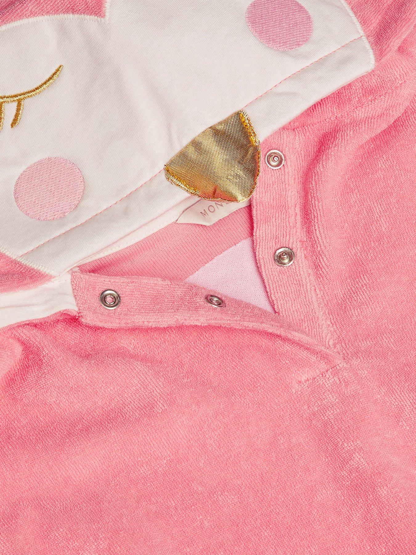 Image 3 of 3 of Monsoon Baby Girls Flamingo Poncho - Pink