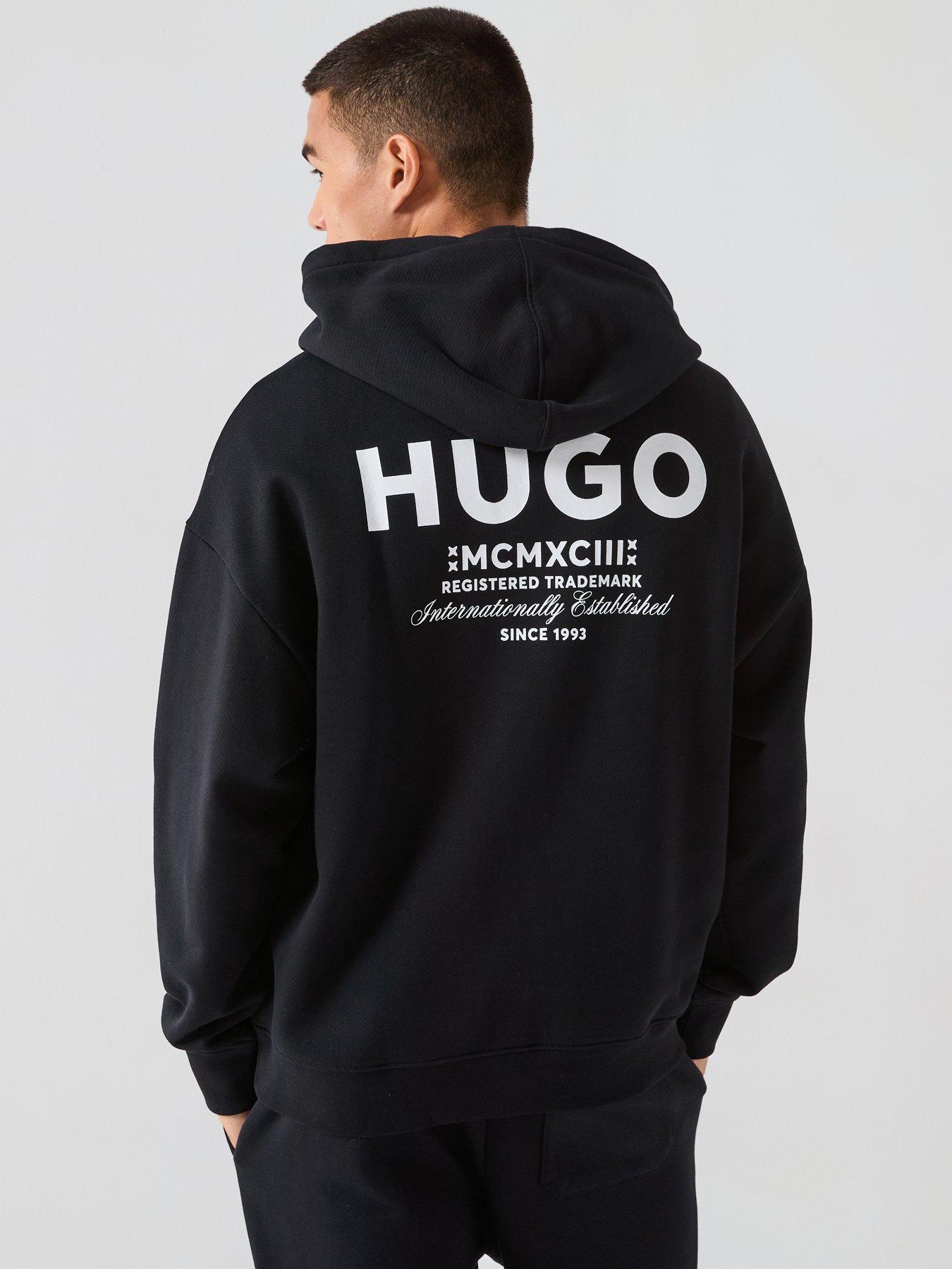 undefined Blue Nazardo Oversized International Logo Hoodie - Black