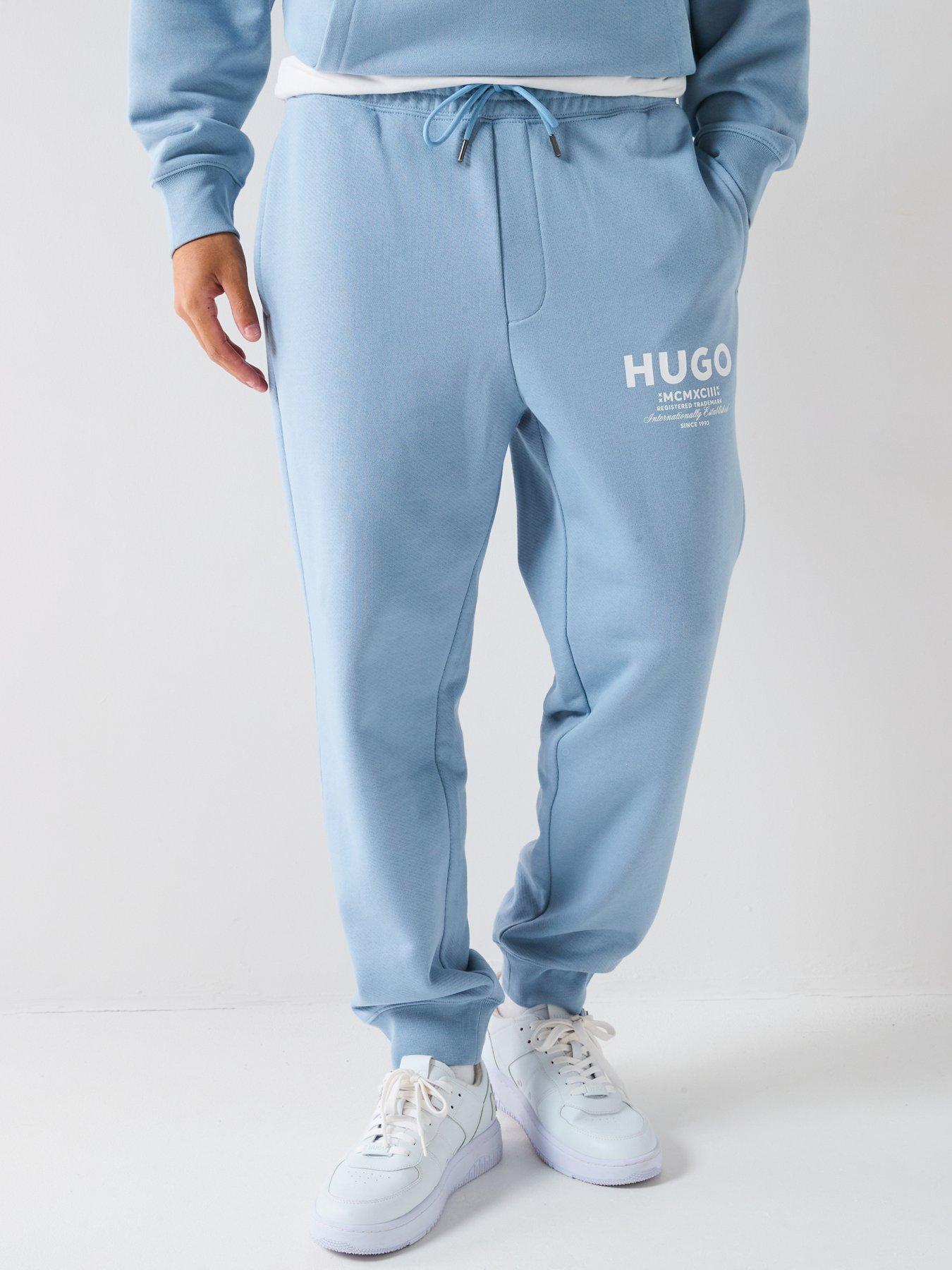 undefined Blue Nevez Loose International Logo Joggers - Light Blue