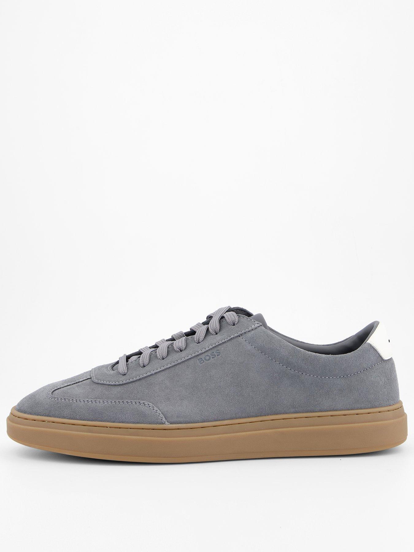 undefined Kieran Suede Tennis Trainer - Grey