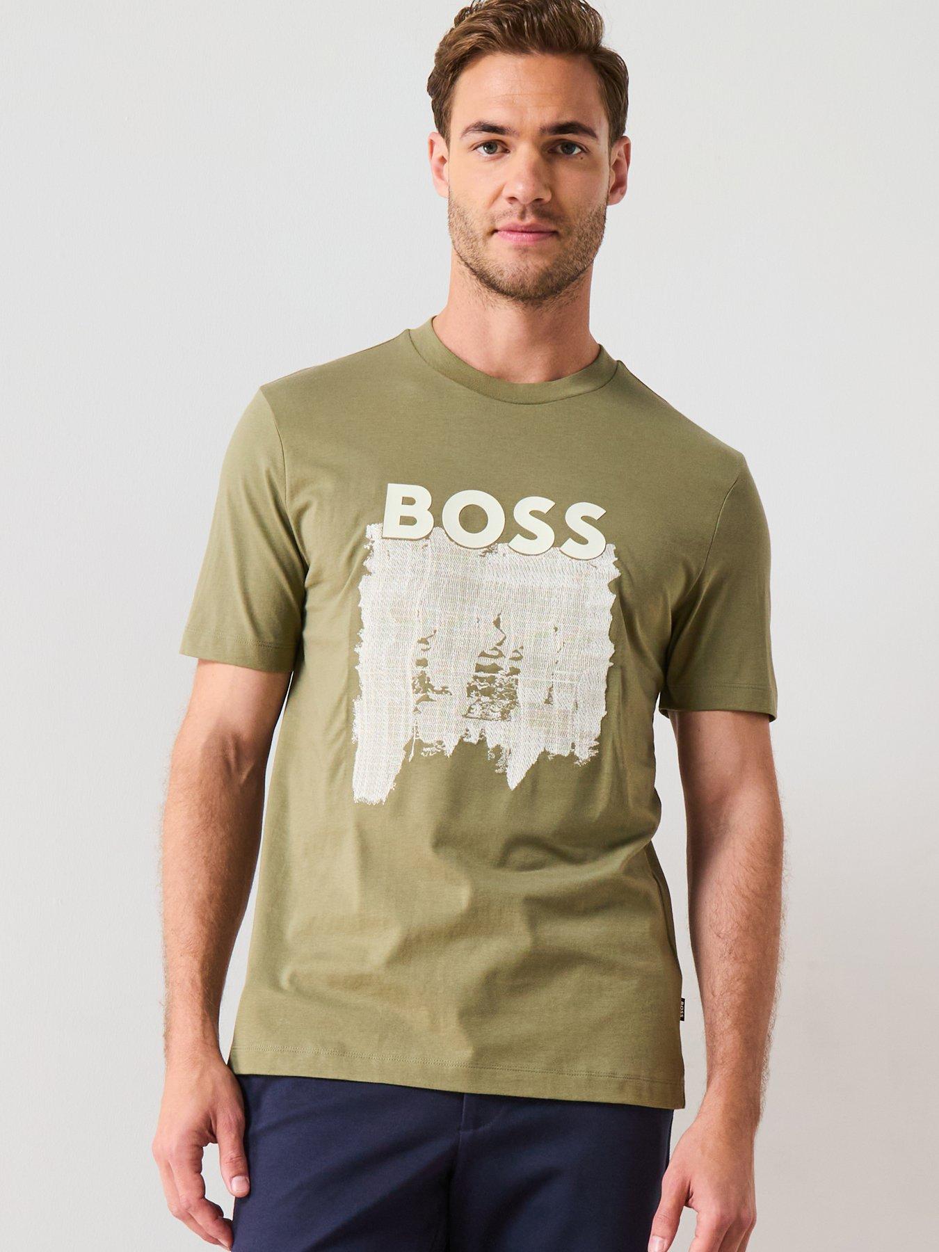 Image 6 of 6 of BOSS C-Thompson 214 Regular Fit Graphic T-Shirt - Green