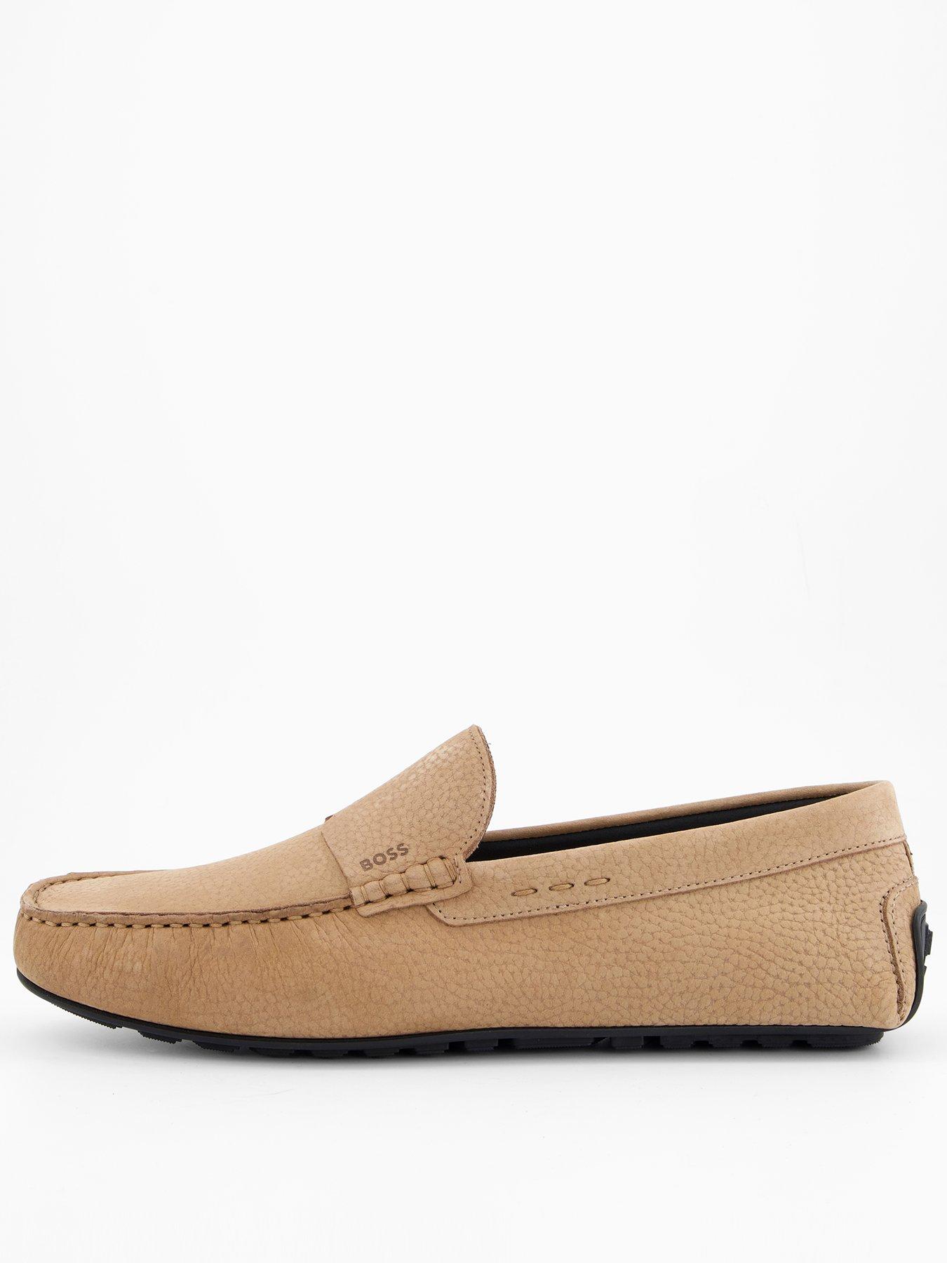 undefined Noel Nubuck Moccasin Casual Slip Ons - Beige