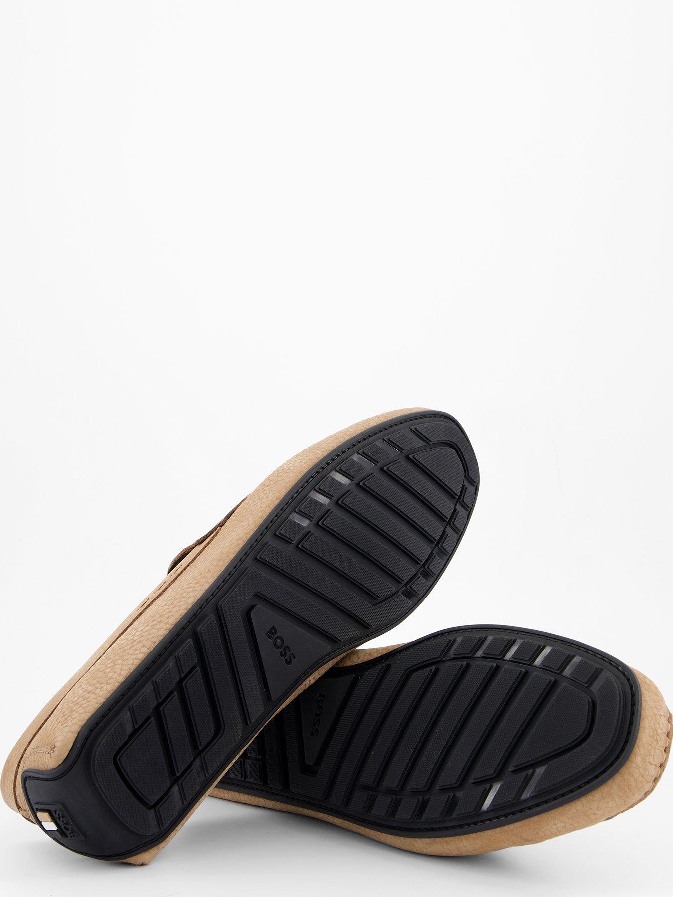 Image 4 of 7 of BOSS Noel Nubuck Moccasin Casual Slip Ons - Beige