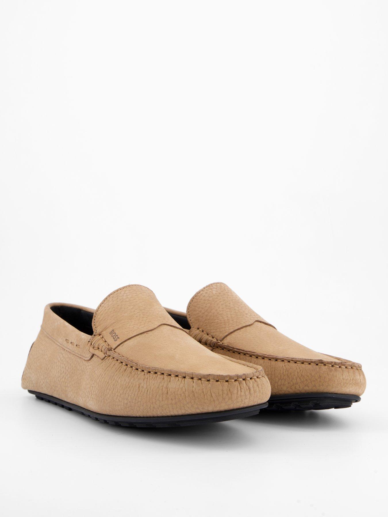Image 6 of 7 of BOSS Noel Nubuck Moccasin Casual Slip Ons - Beige