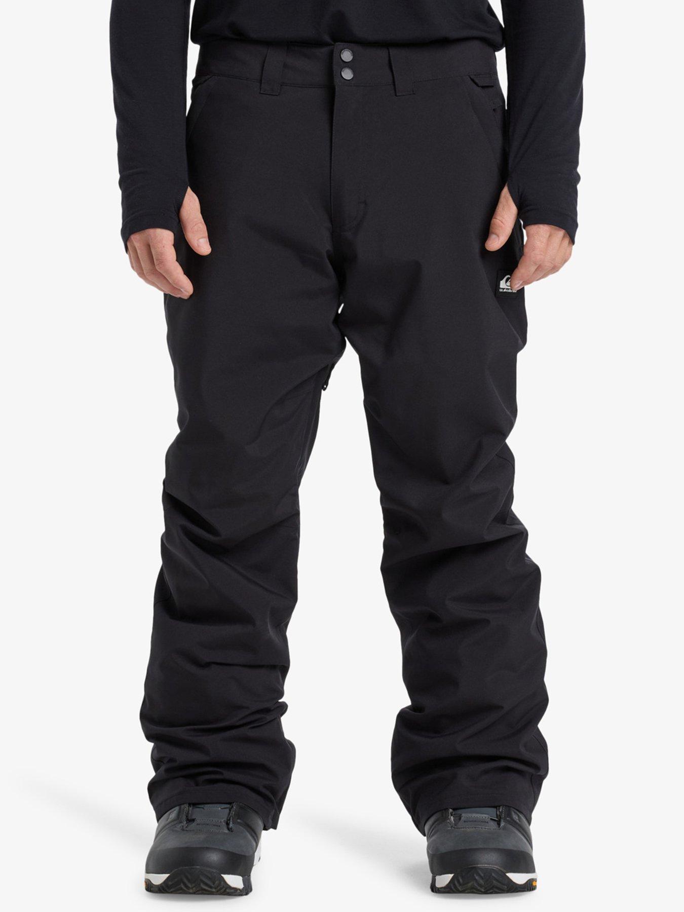 Quiksilver Mens Skiing Estate Pants, Black, Size Xl, Men