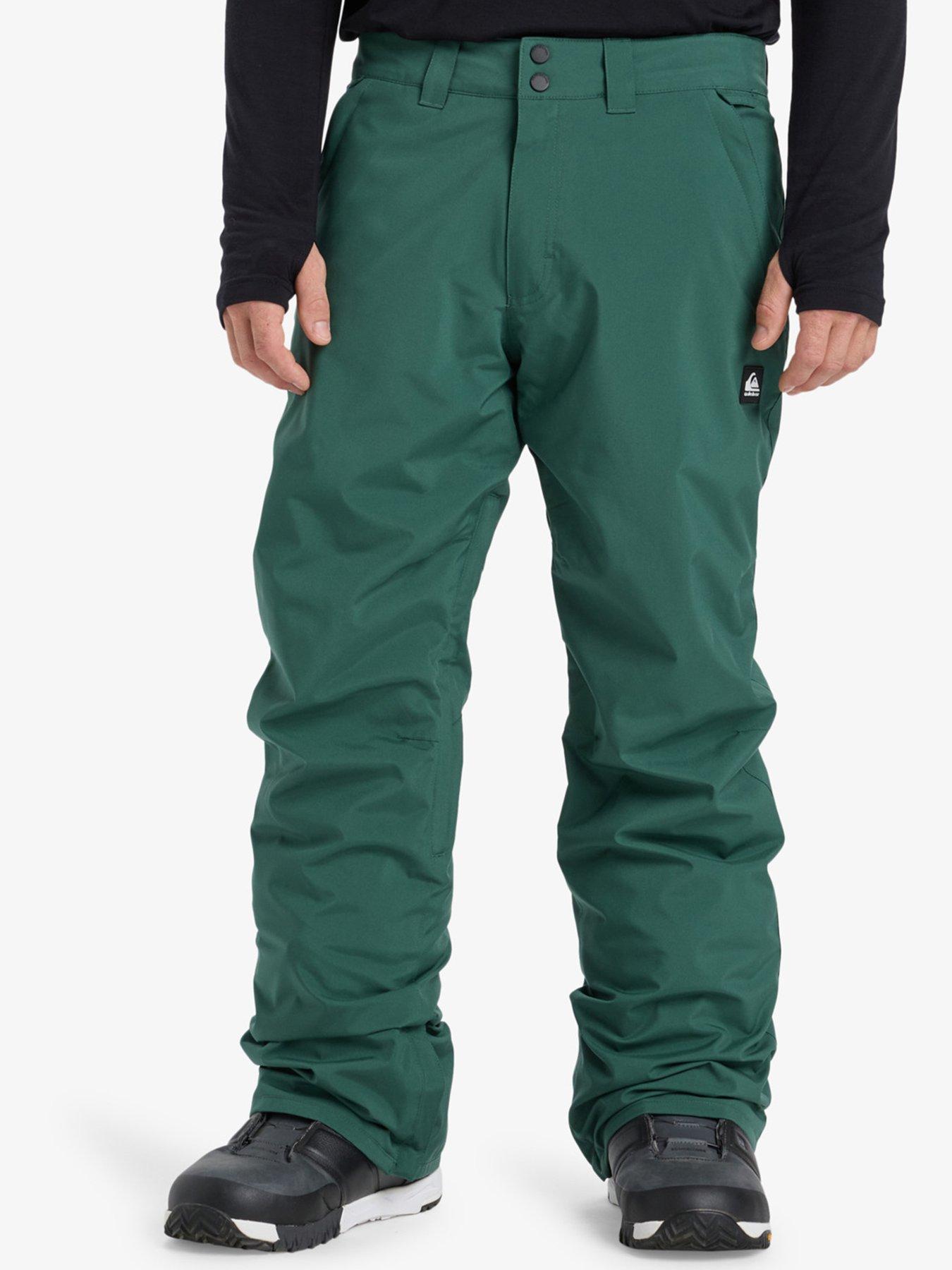 Image 1 of 6 of Quiksilver Mens Skiing Estate Pants - Green