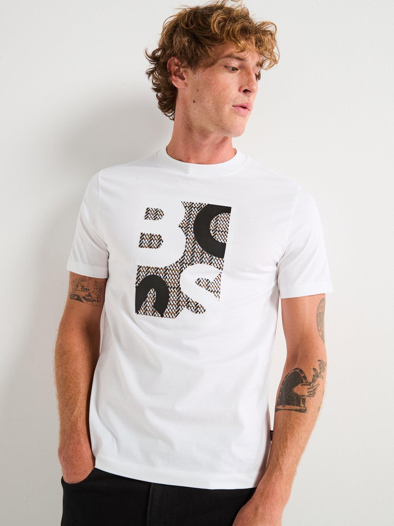 undefined H-Thompson 655 Embroidered Big Logo T-Shirt - White