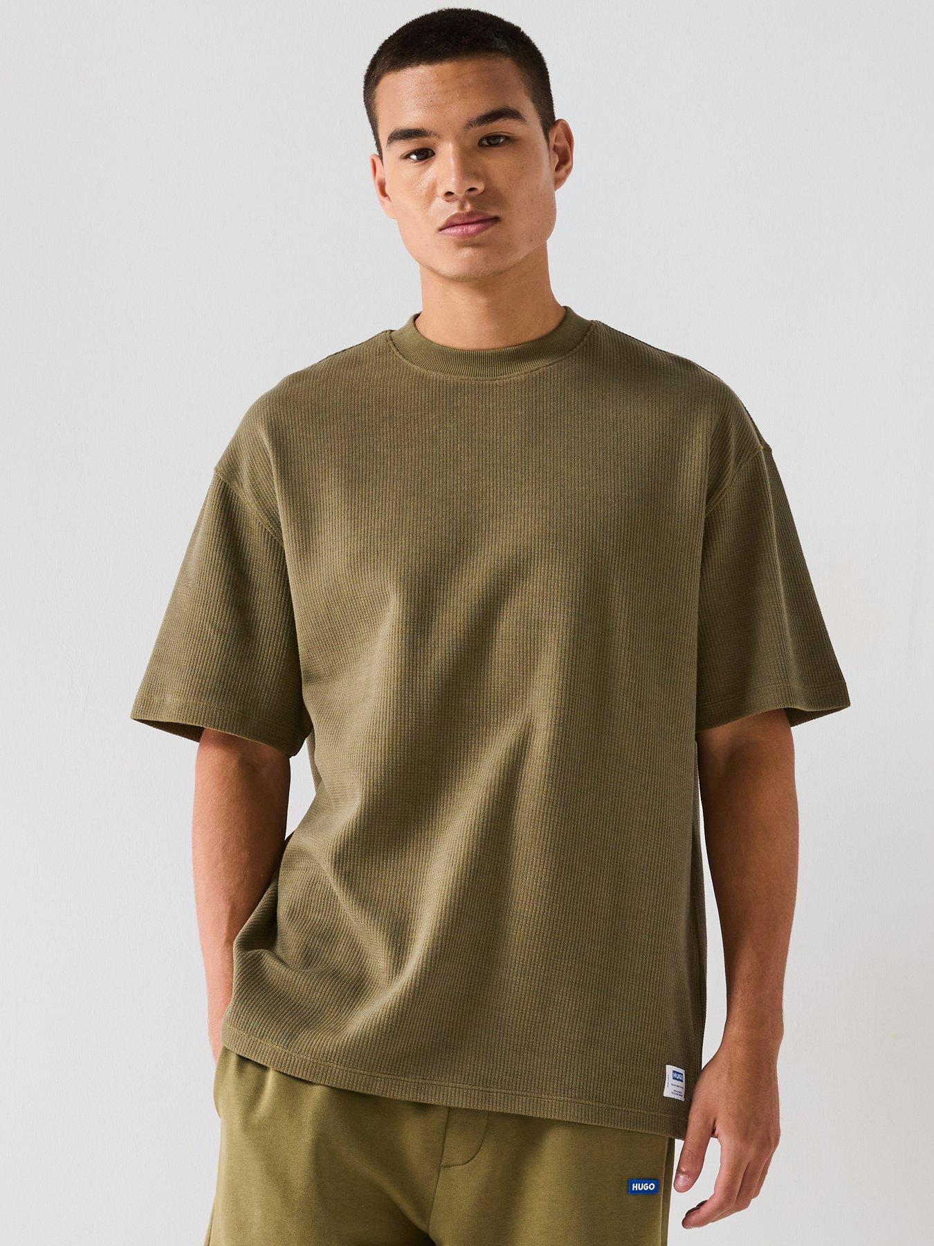 undefined Blue Nuwafflo Waffle Loose Fit T-Shirt - Green