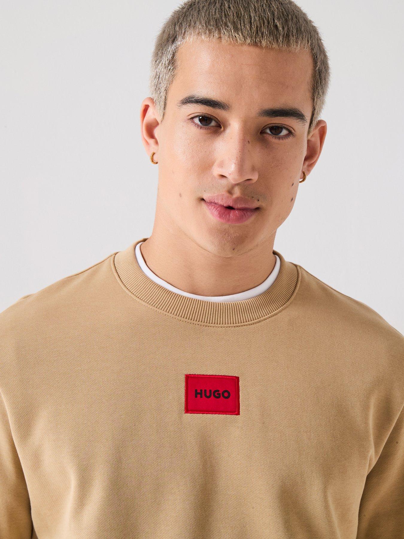 undefined Diragol212 Red Patch Crew Sweatshirt - Light Beige