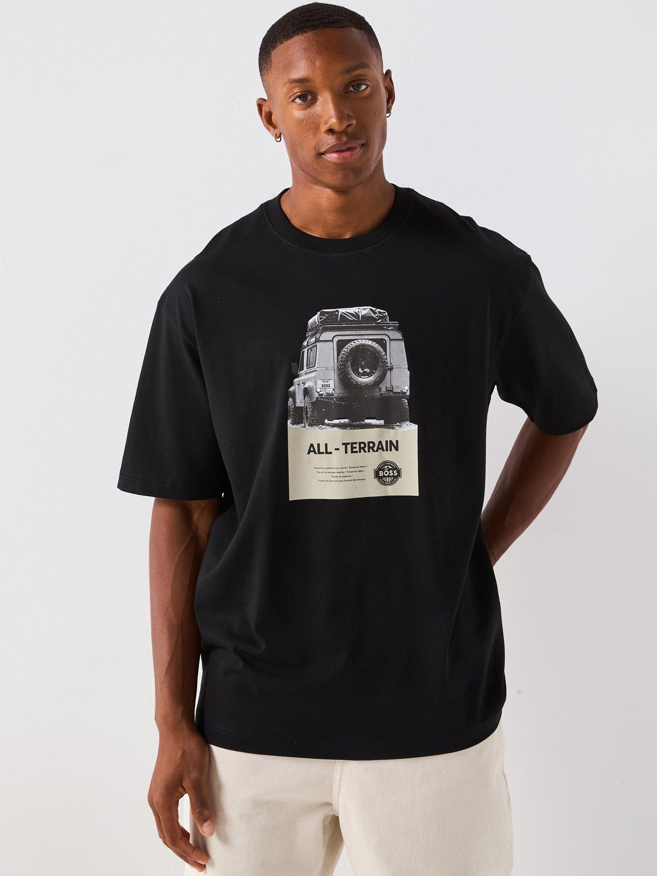 undefined Boss Wagon Relaxed Fit Jeep Graphic T-shirt - Black