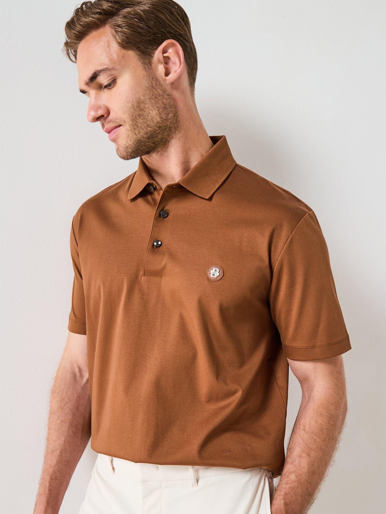 undefined Boss C-parris 01 Regular Fit Nikel Bb Logo Cotton Polo Shirt - Brown