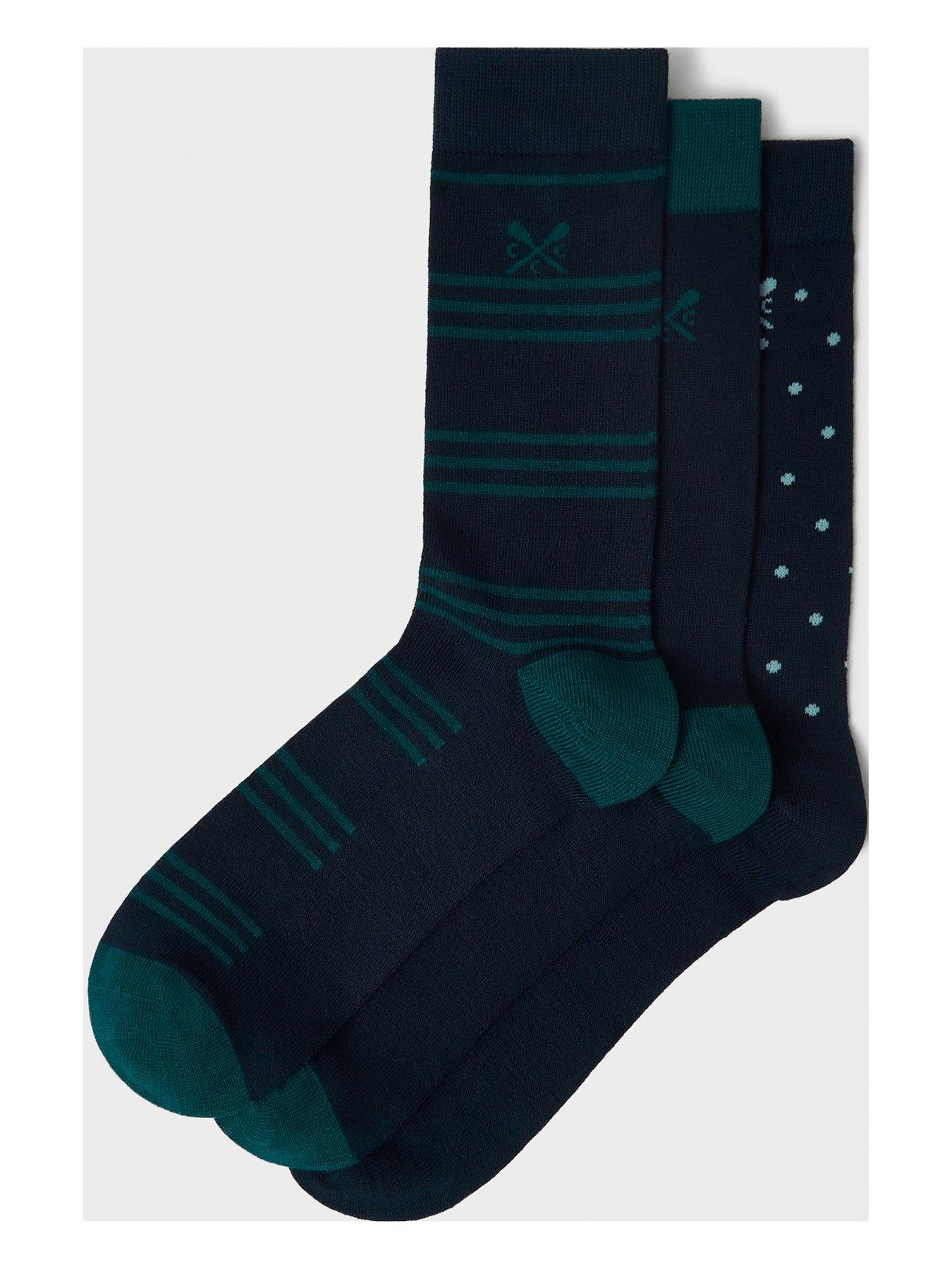 undefined 3 Pack Bamboo Socks - Dark Blue
