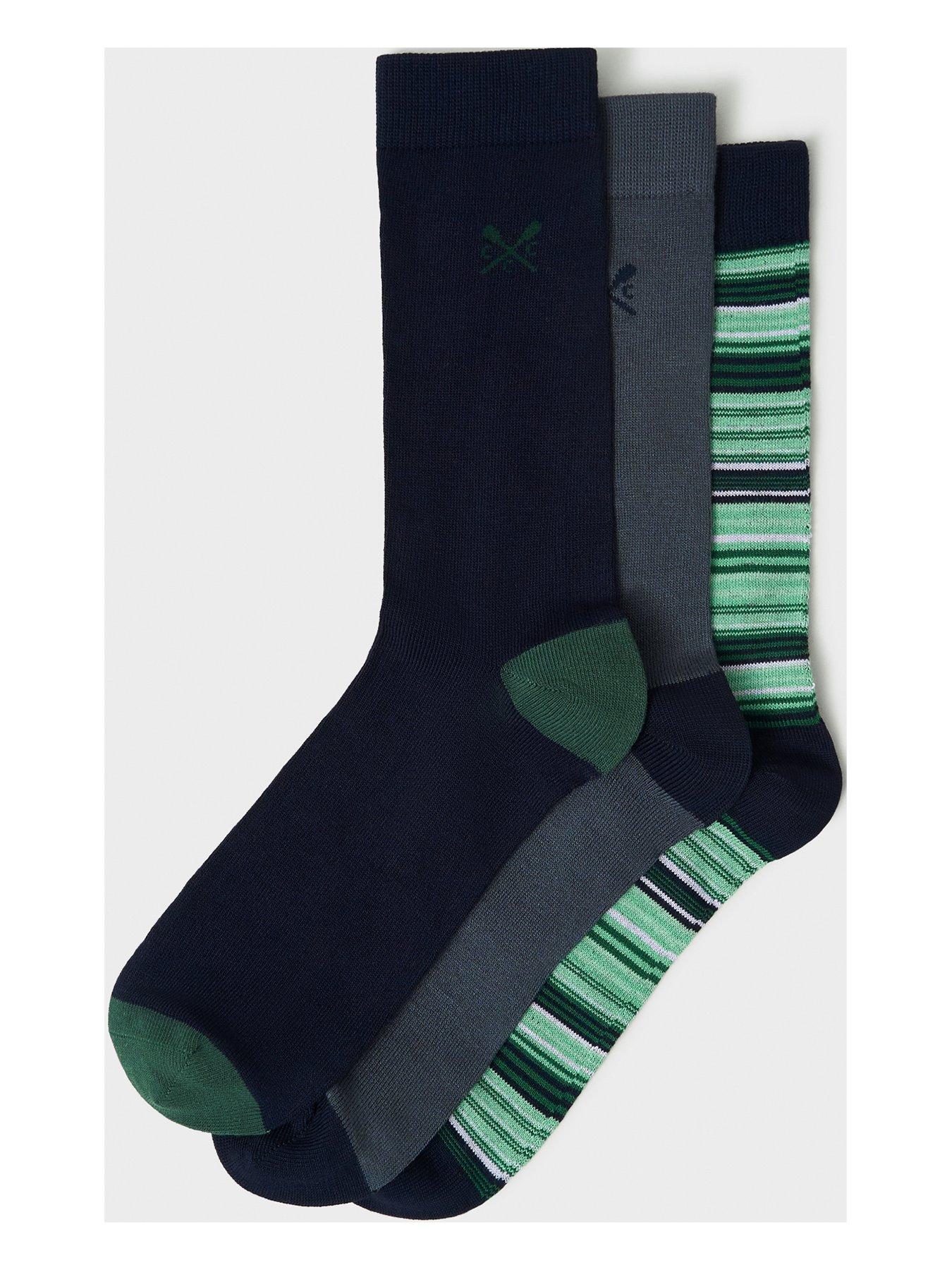 undefined 3 Pack Bamboo Socks - Green