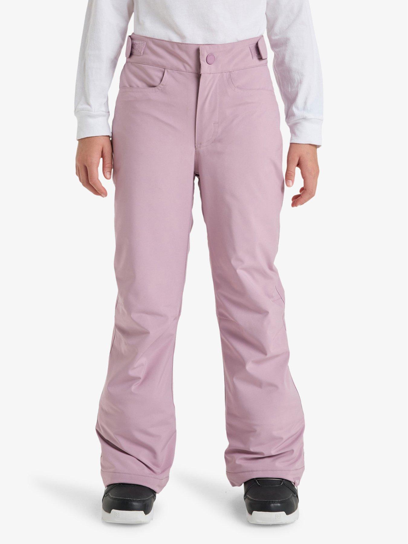 Roxy Junior Girls Skiing Backyard Pants, Purple, Size 10 Years