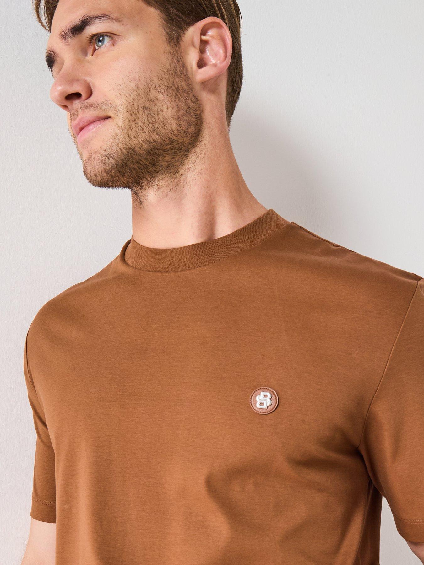 undefined Boss C-taut 01 Regular Fit Nickel Bb Logo T-shirt - Brown