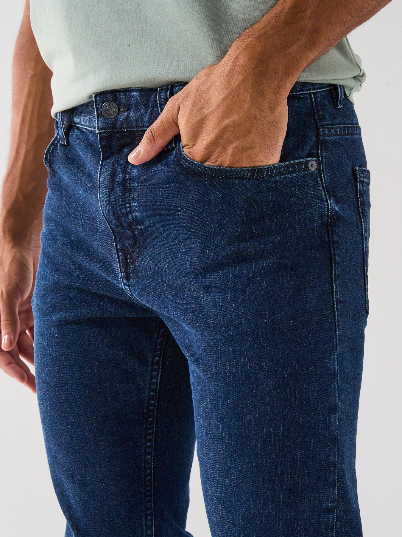 Image 5 of 6 of BOSS Delaware Slim Fit Jeans - Mid Wash