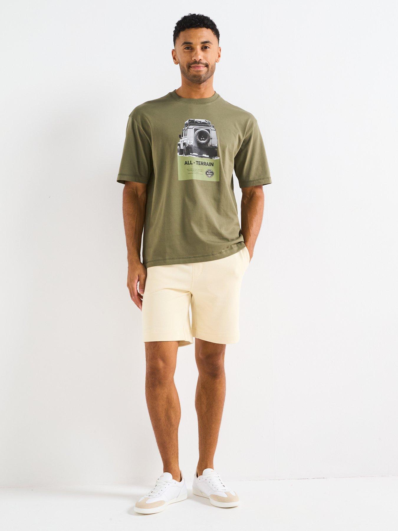 Image 3 of 4 of BOSS Sewalk Jersey Shorts - Beige
