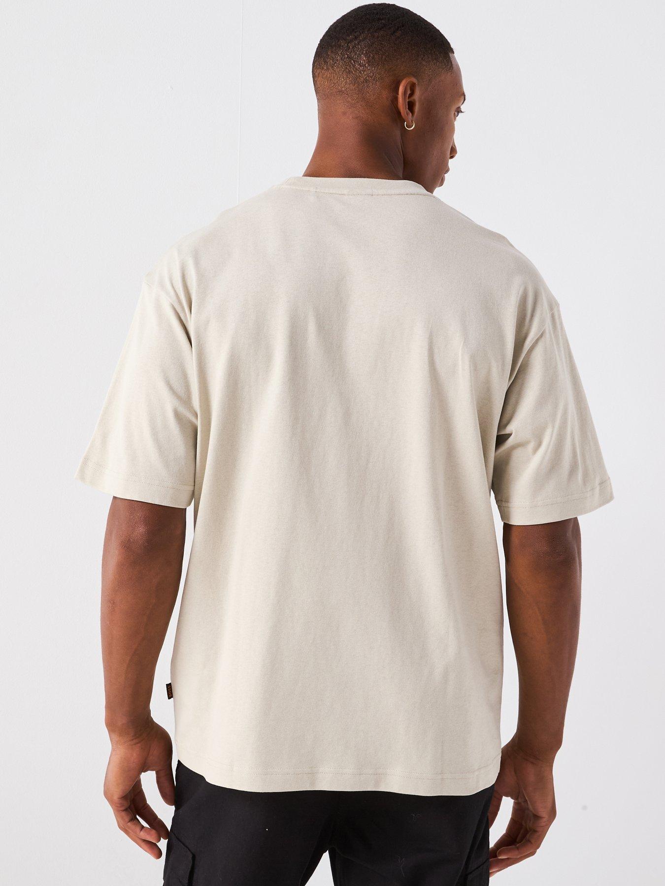 Image 2 of 6 of BOSS Voyage Relaxed Fit Dial Logo T-Shirt - Beige
