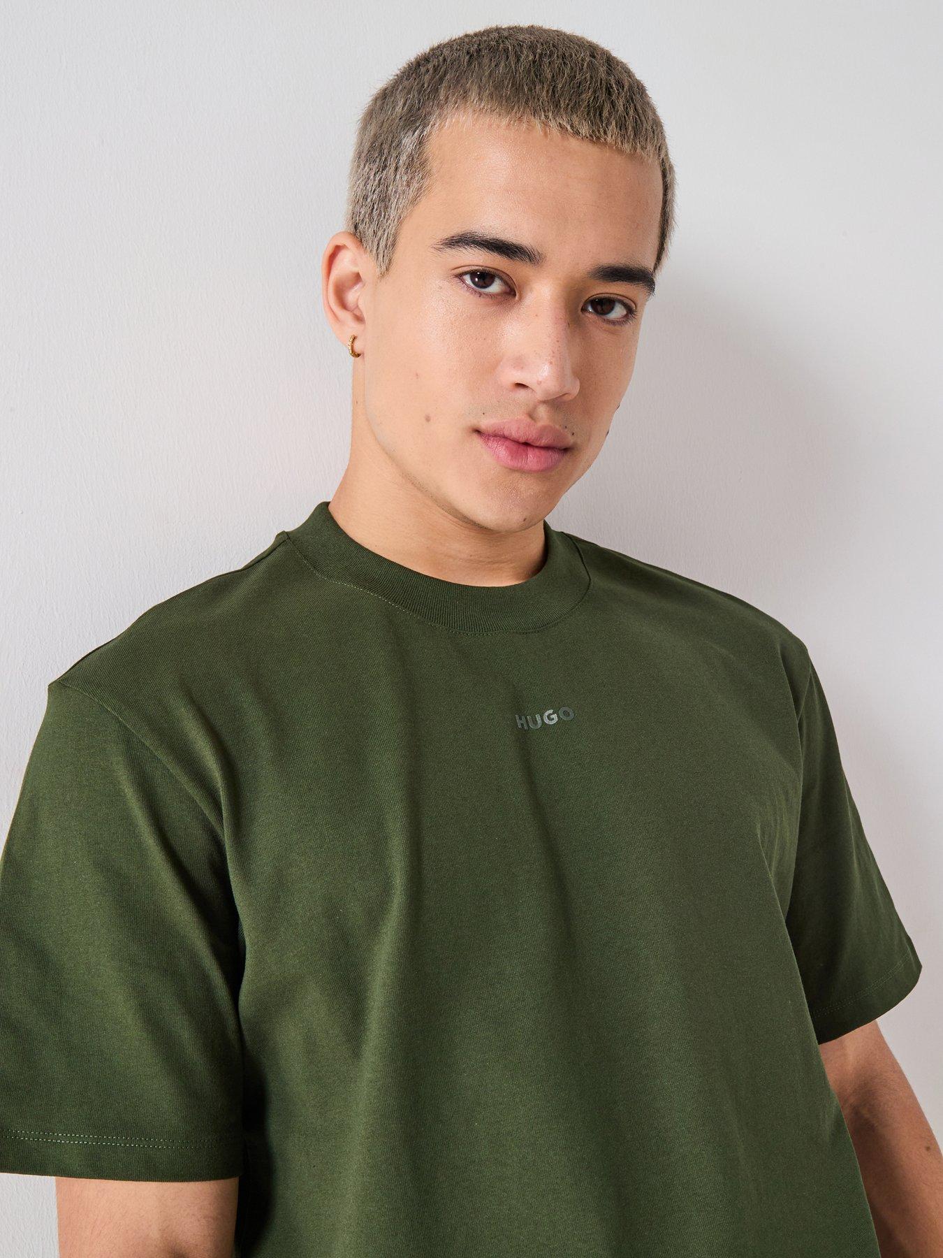undefined Dapolino Centre Logo Relaxed Fit T-Shirt - Khaki