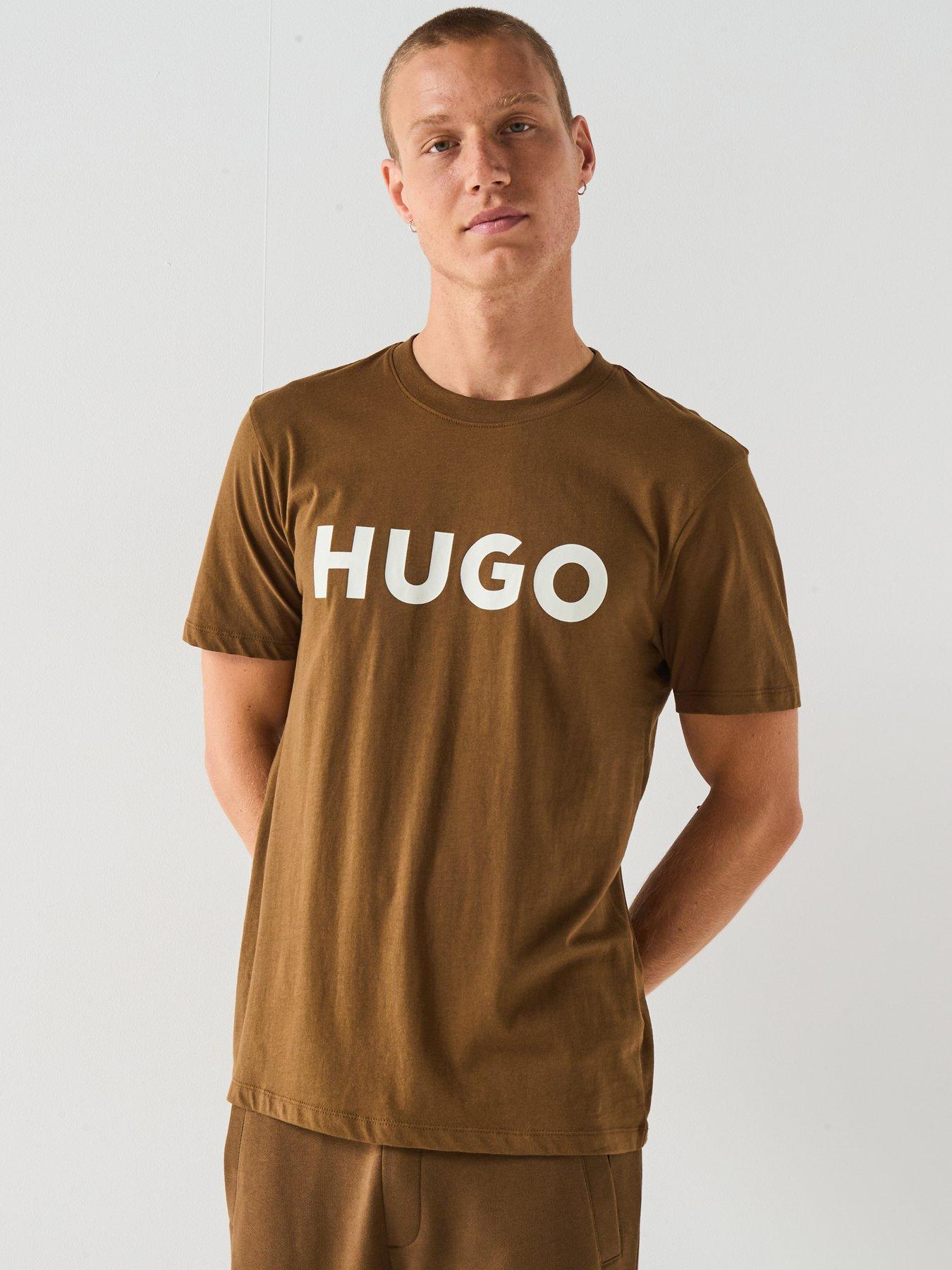 undefined Dulivio Regular Fit Large Logo T-Shirt - Brown