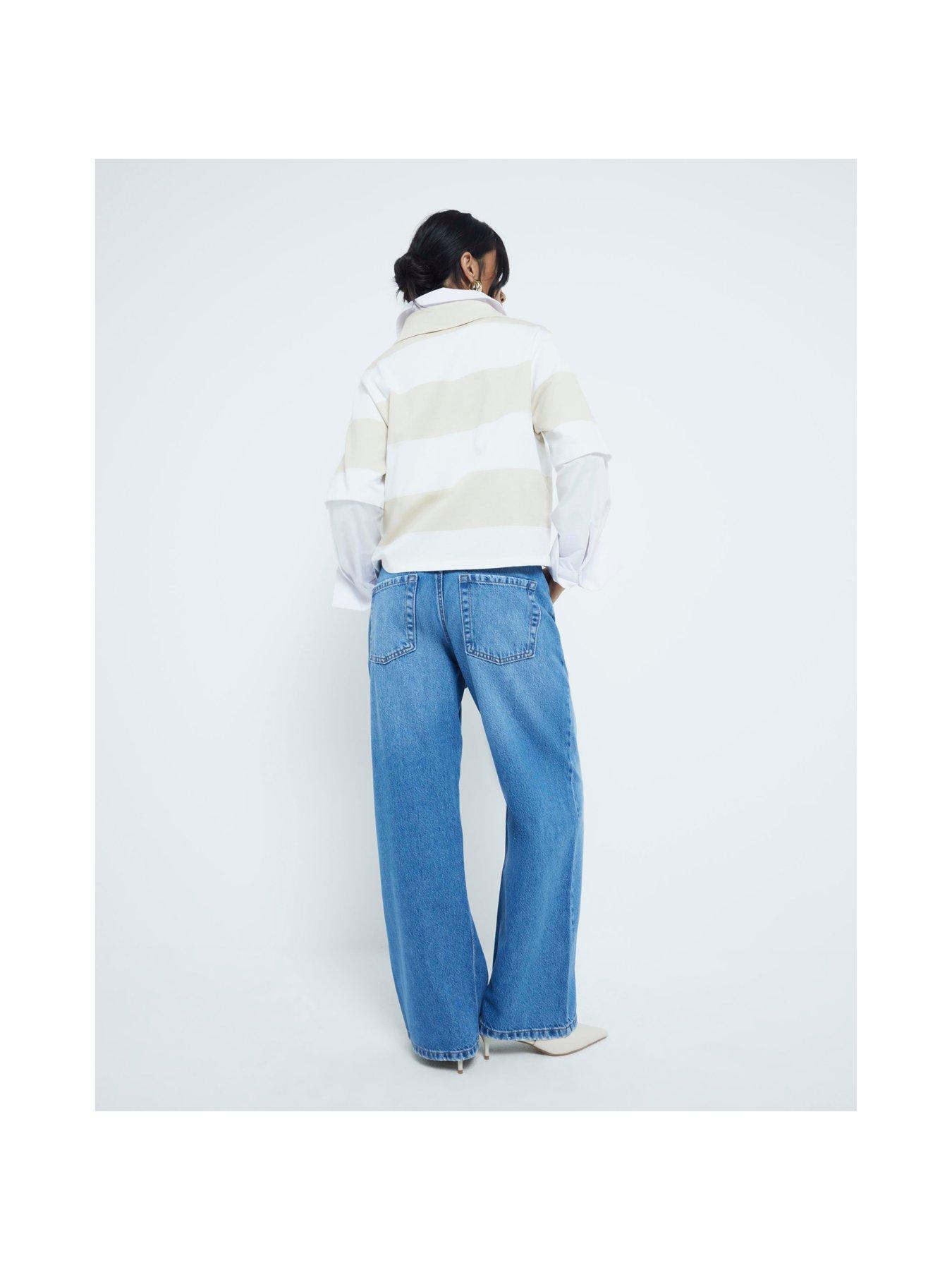Image 2 of 5 of RI Petite Relaxed Straight Jagger - Blue