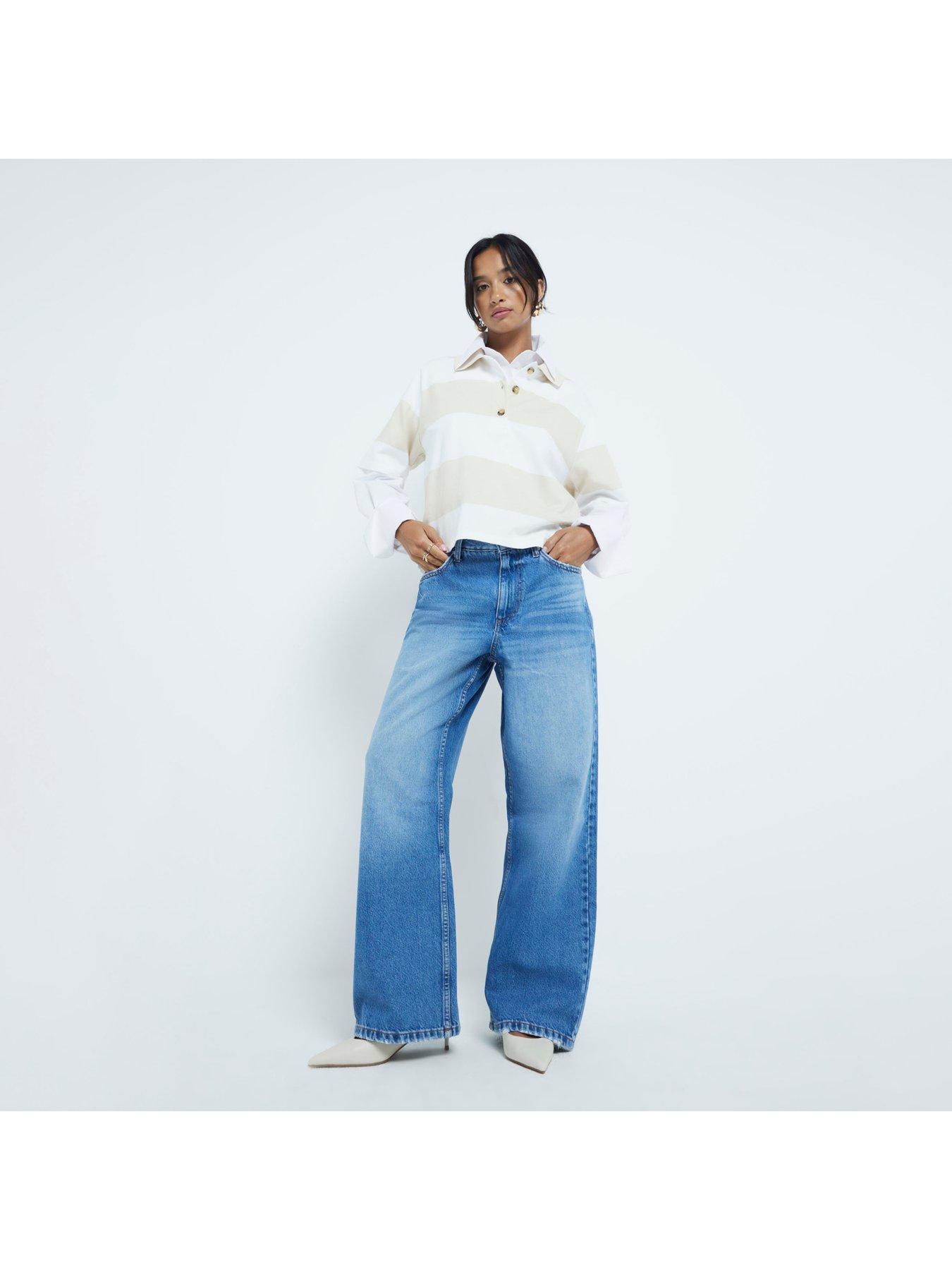 Image 3 of 5 of RI Petite Relaxed Straight Jagger - Blue