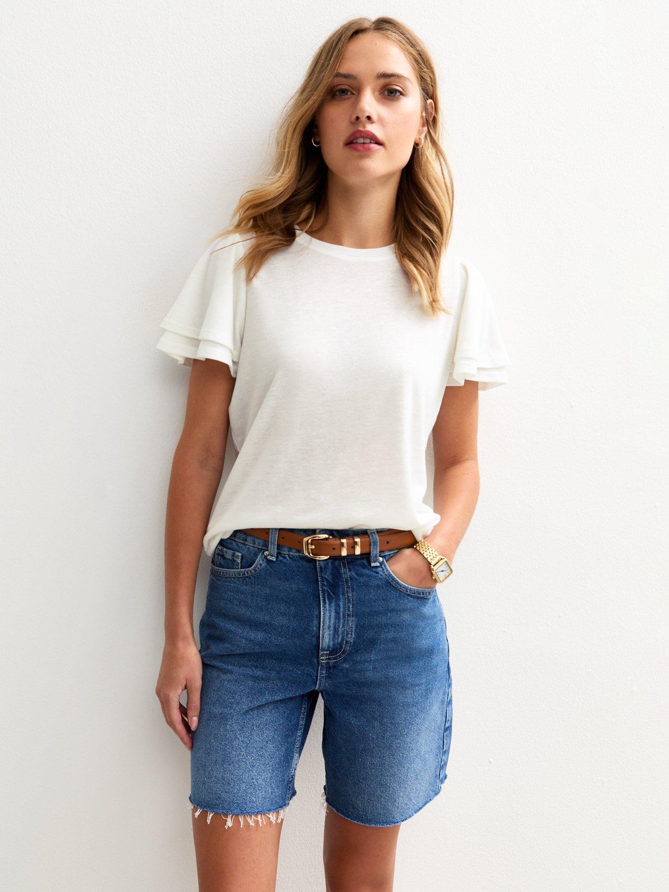 undefined Flutter Sleeve T-Shirt - White