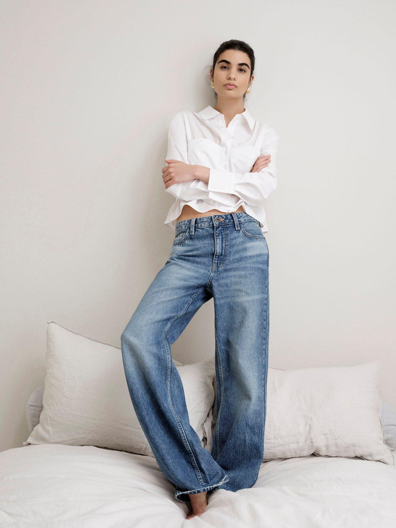 undefined Relaxed Straight Harmony Jeans - Blue