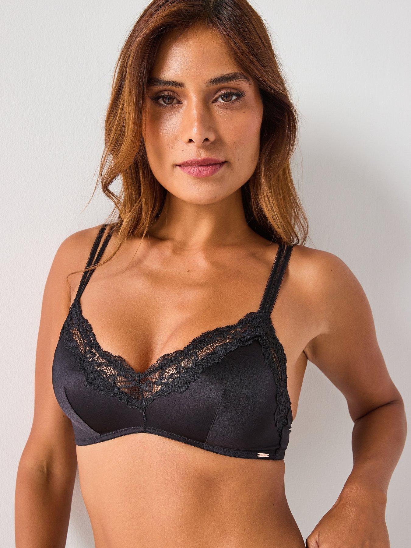 DORINA Doring Origins Shiny Micro Non Padded Bralette - Black