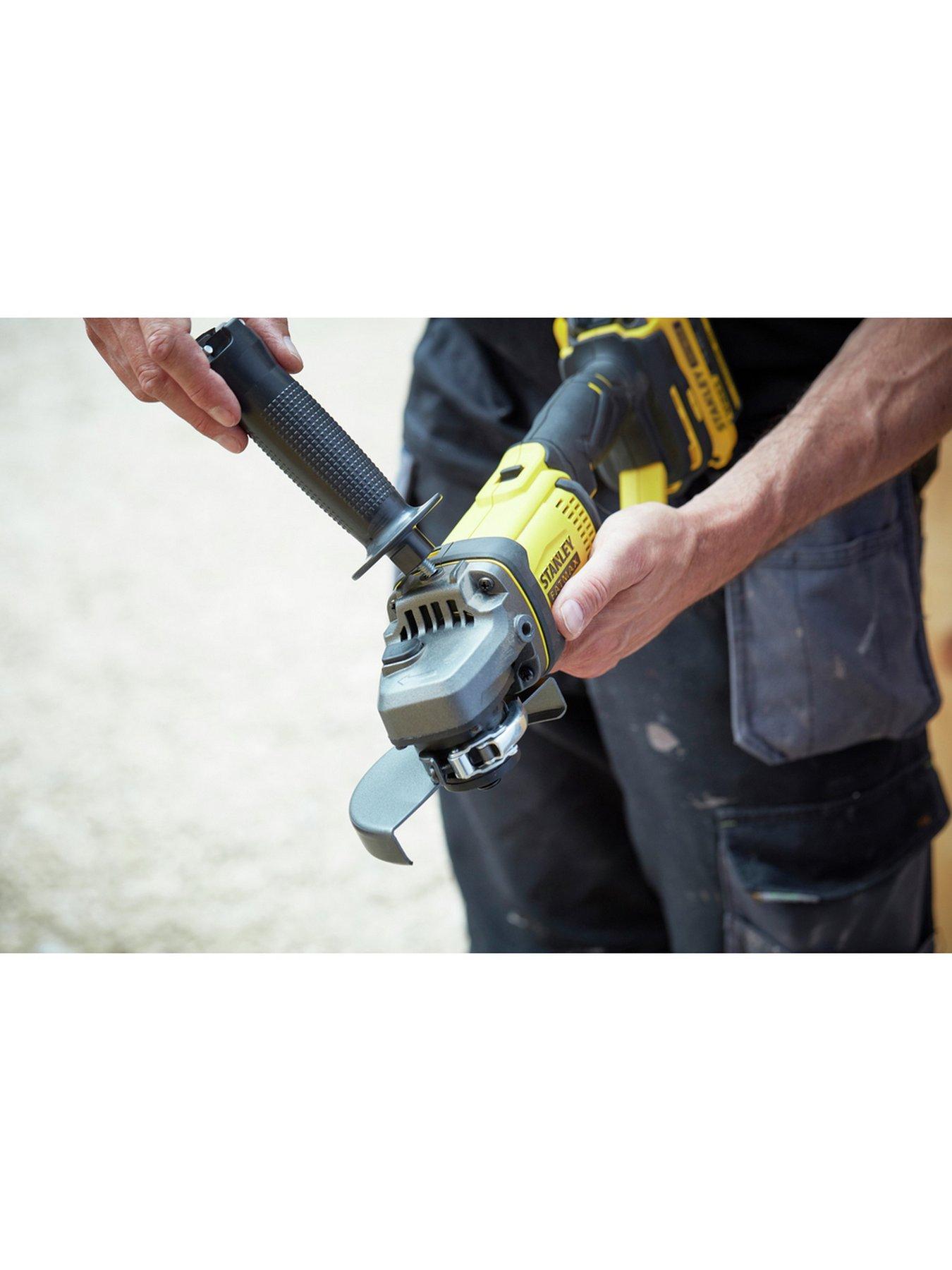 Image 4 of 4 of Stanley FatMax 18V STANLEY FATMAX V20 Cordless Angle Grinder (Tool Only) SFMCG400B-XJ