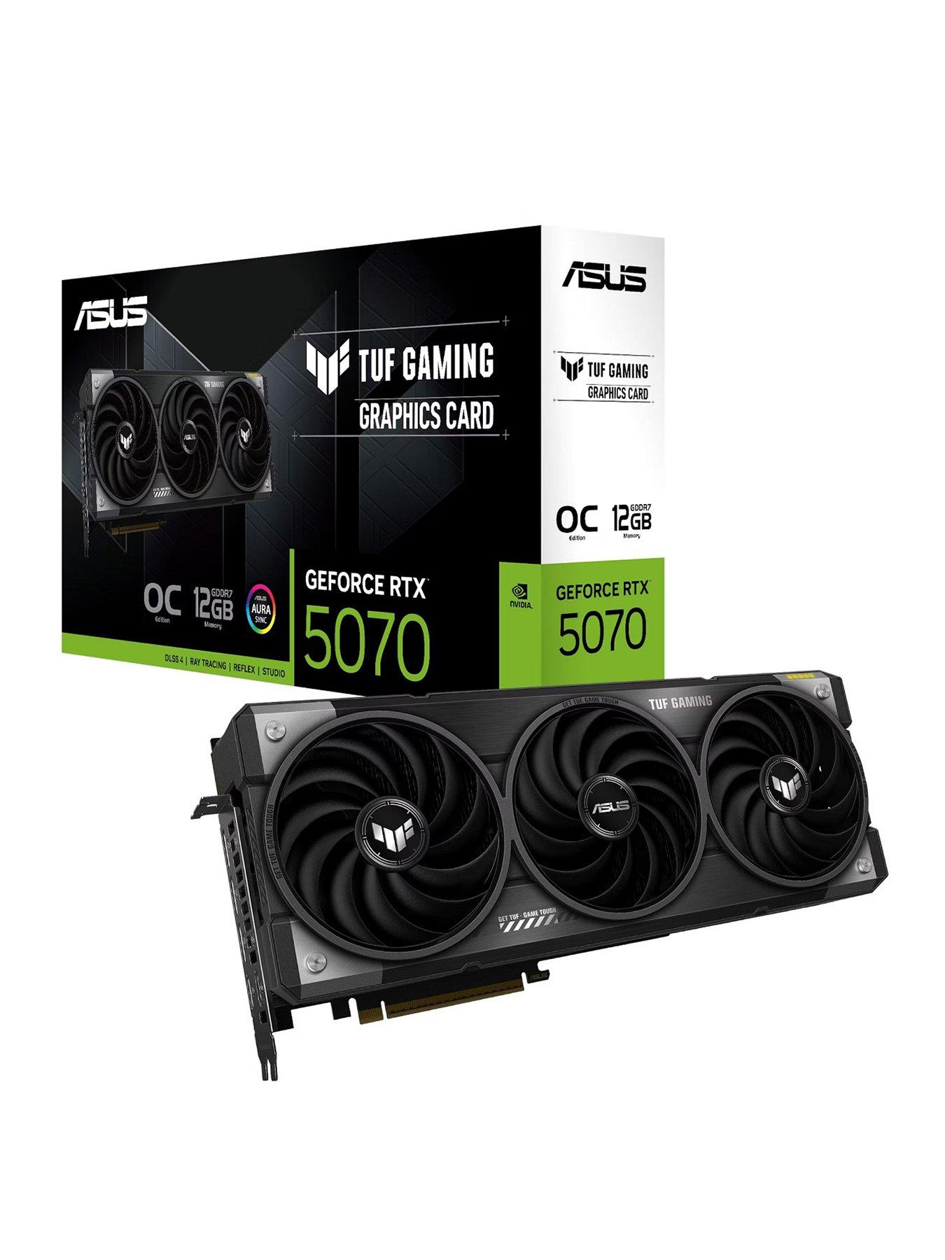 Asus TUF NVIDIA GeForce RTX 5070 12Gb GDDR7 PCIe 5.0 Overclocked Gaming Graphics Card
