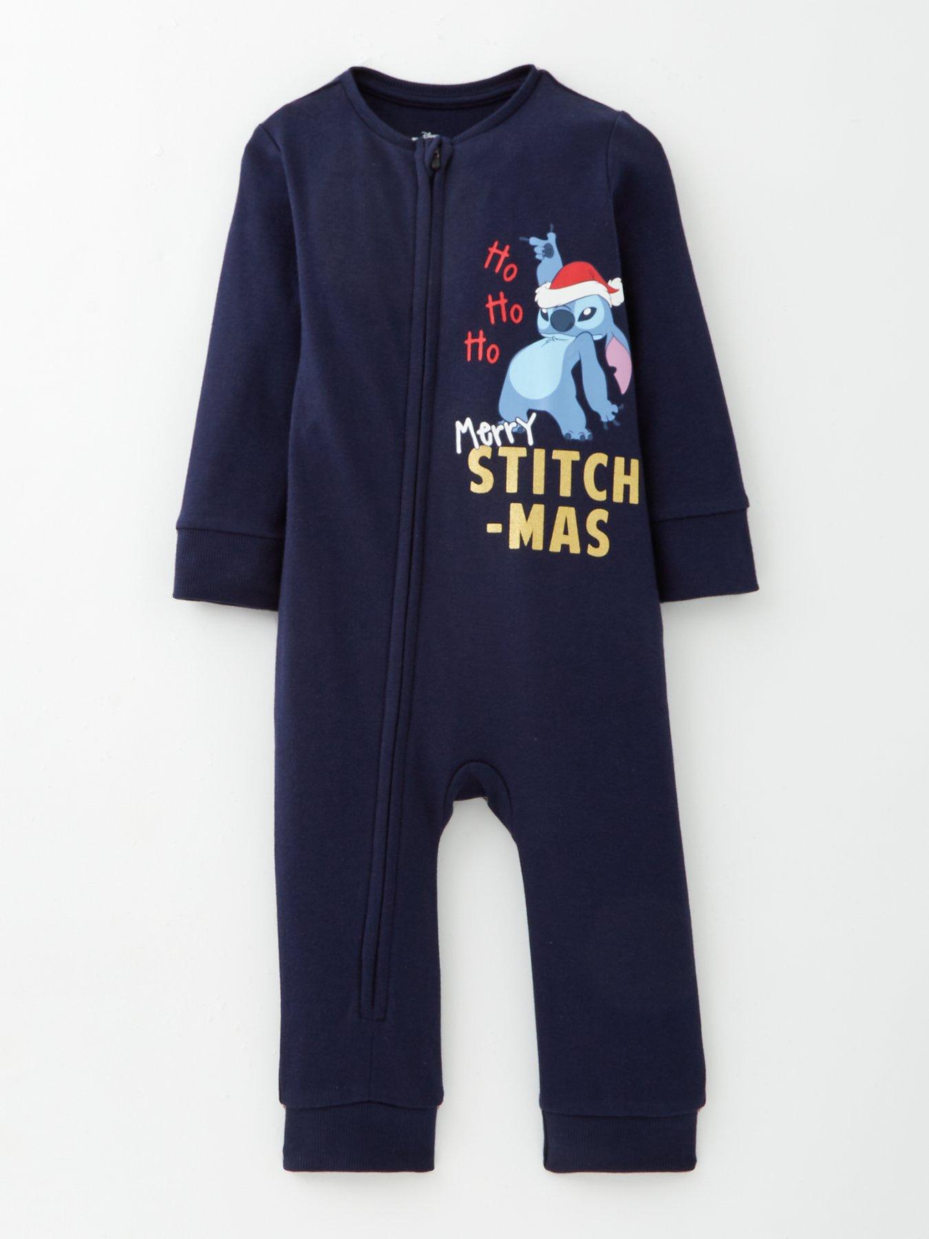 Image 2 of 5 of Disney Lilo & Stitch Baby Disney Lilo &amp; Stitch Festive Family Sleepsuit