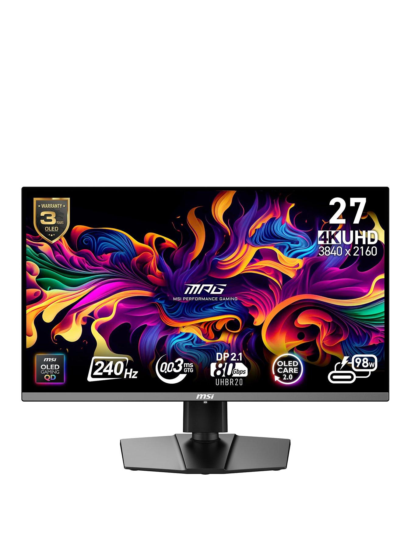 MSI MPG 272URX QD-OLED 27-inch, 4K UHD, 240Hz, 0.03ms, Adaptive Sync - Gaming Monitor