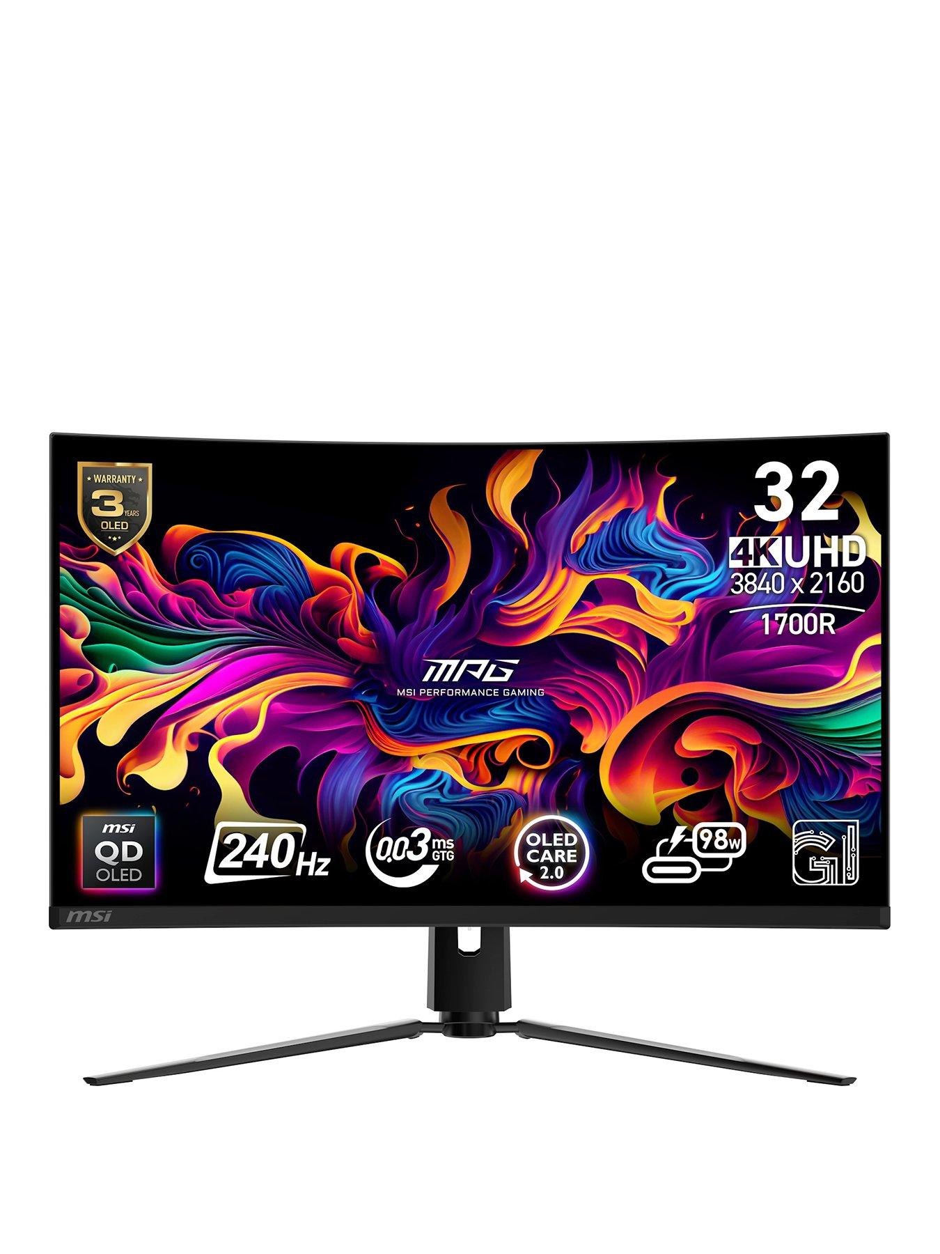 Image 1 of 7 of MSI MPG 321CURX QD-OLED 32-inch, 4K UHD, 240Hz, 0.03ms, Adaptive Sync, Curved Gaming Monitor