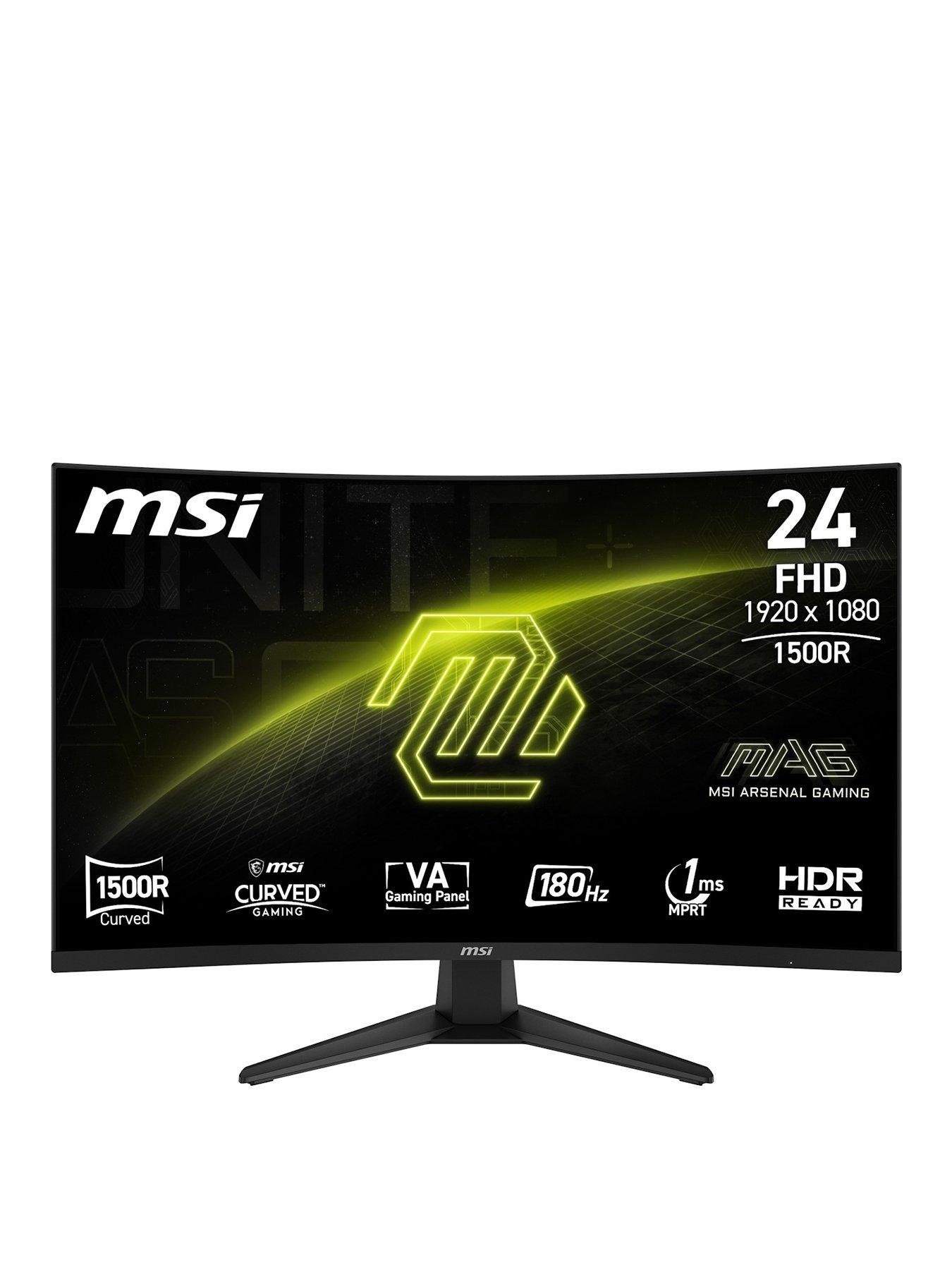 モニター MSI 24inch 180hz FullHD IPS MSI MAG 244C 24-inch, Full HD, 180Hz, Adaptive Sync, Curved Gaming