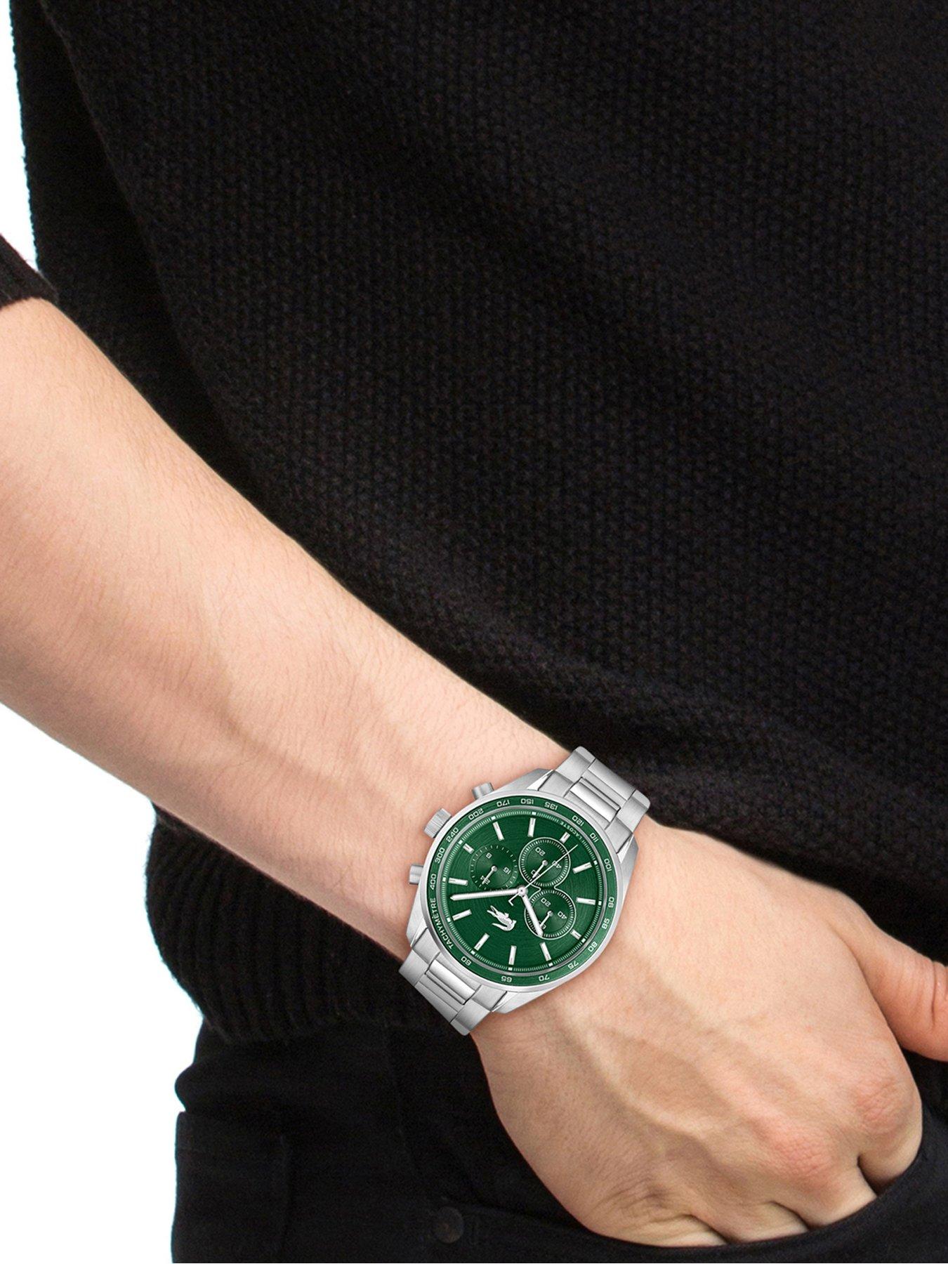 Image 4 of 4 of Lacoste Boston Mens Stainless Steel Bracelet Watch - Silver