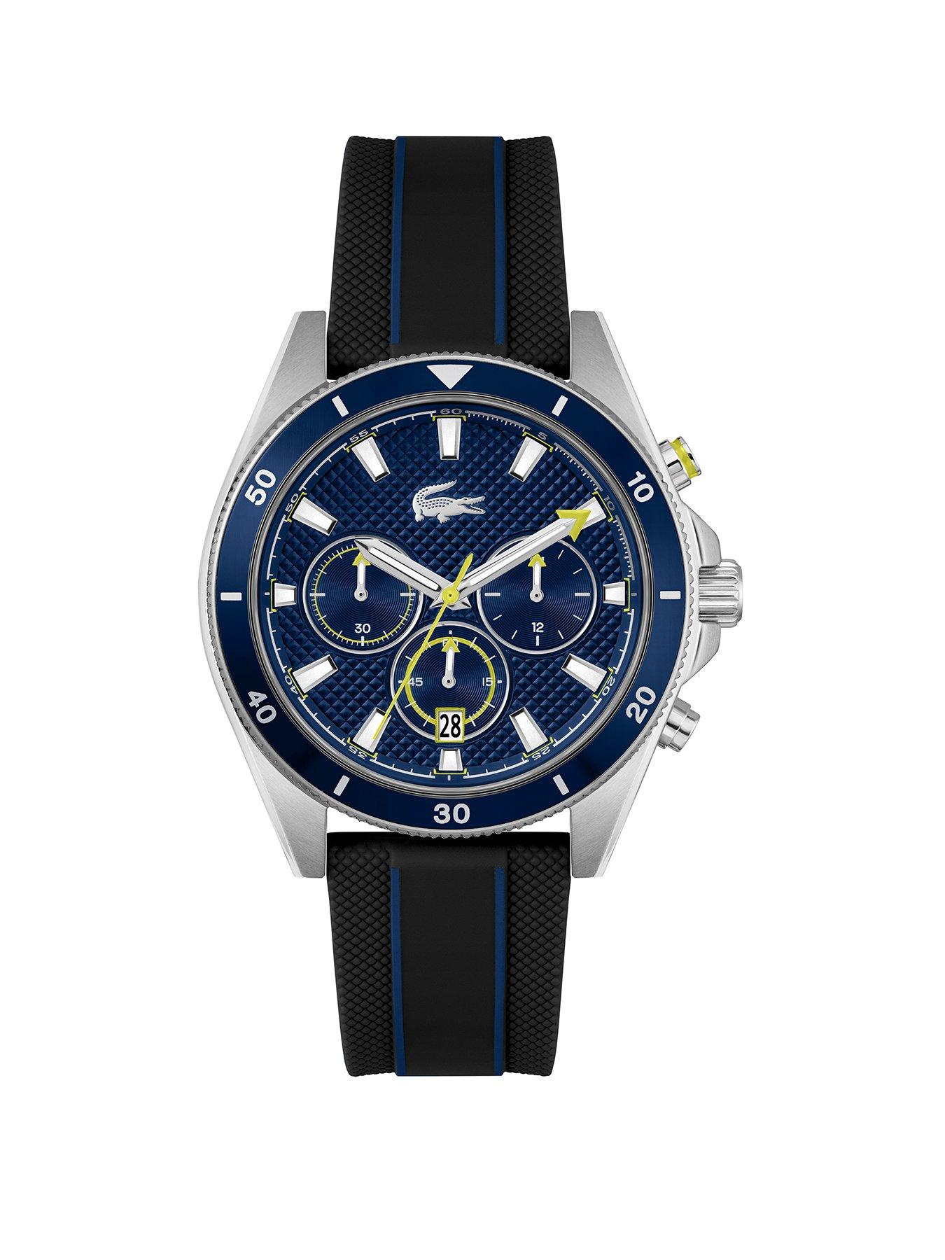 Lacoste Mens Mainsail Silicone Strap Watch - Blue