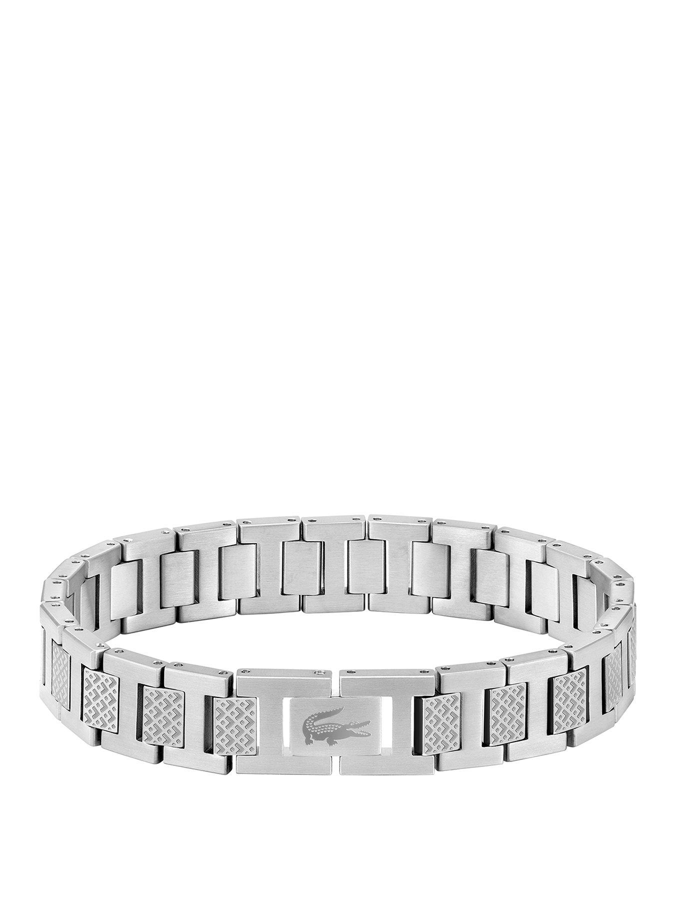 Image 1 of 4 of Lacoste Metropole Mens bracelet- Silver