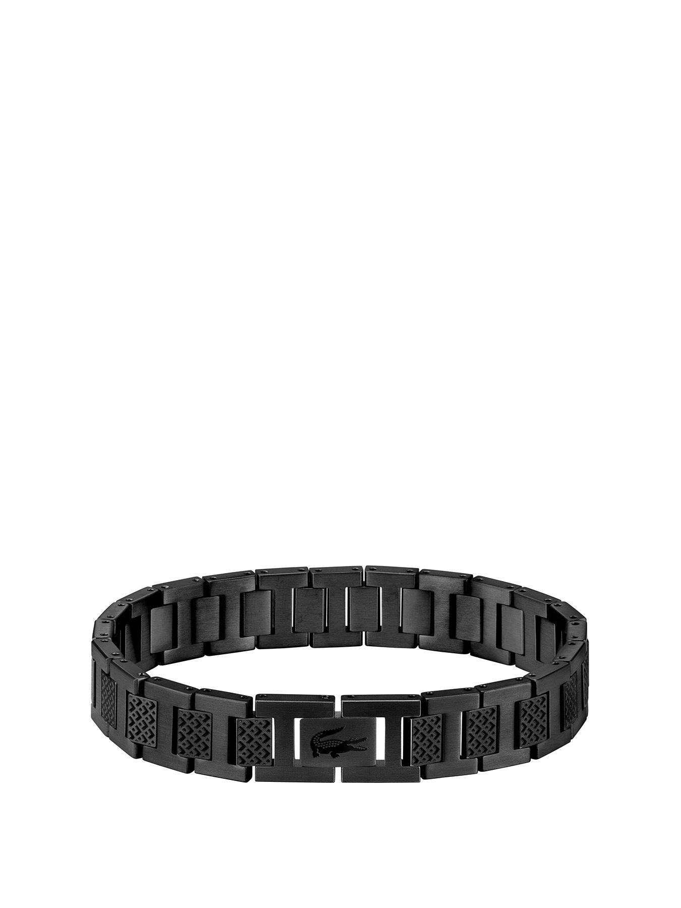Lacoste Mens Metropole Stainless Steel Bracelet - Black